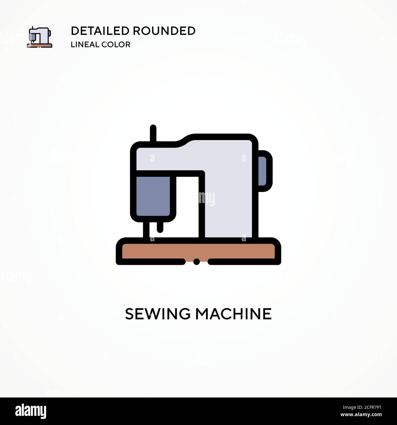 Sewing machine vector icon. Modern vector illustration concepts. Easy to edit and customize
