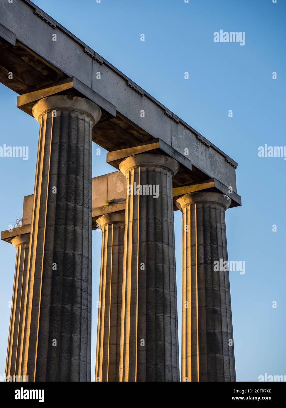 The National Monument of Scotland, Pillars, Calton Hill, Edinburgh