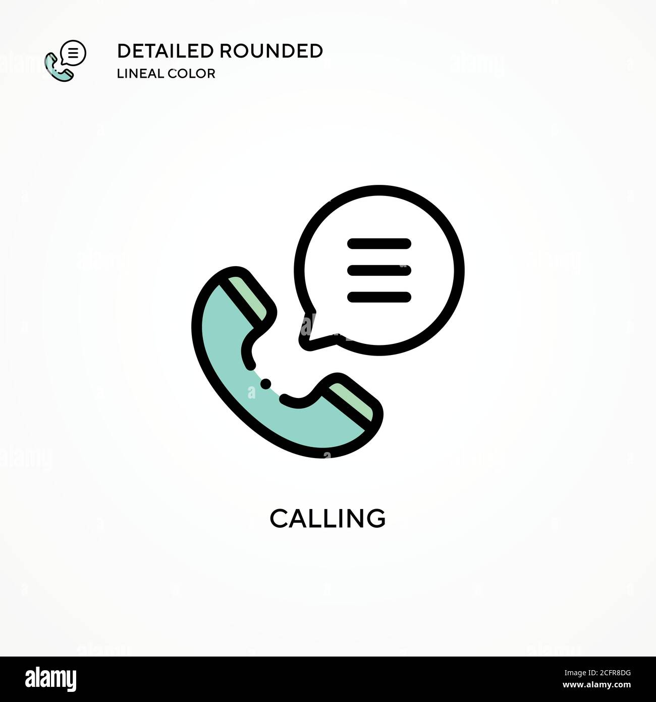 Calling vector icon. Modern vector illustration concepts. Easy to edit ...