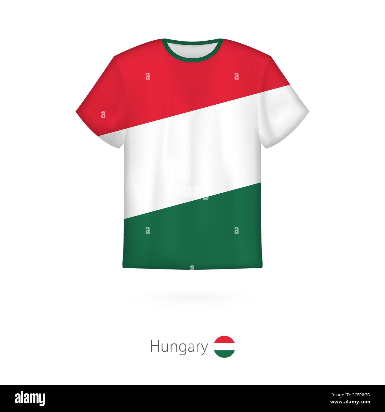 T-shirt design with flag of Hungary. T-shirt vector template Stock Vector  Image & Art - Alamy