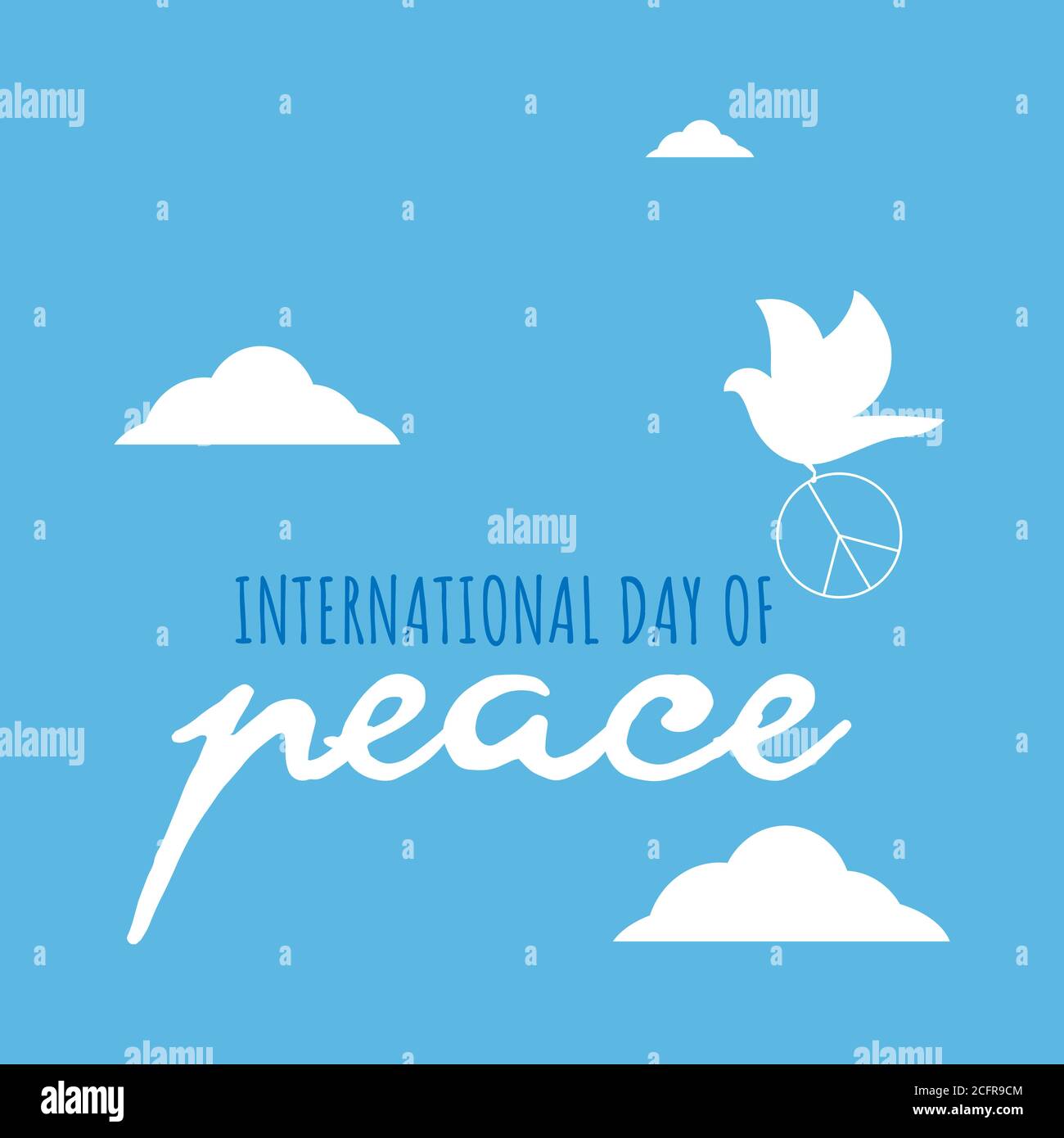 Design for celebrating international day of peace. happy world peace ...