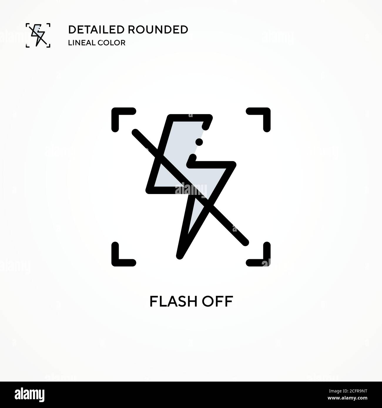 Flash off vector icon. Modern vector illustration concepts. Easy to