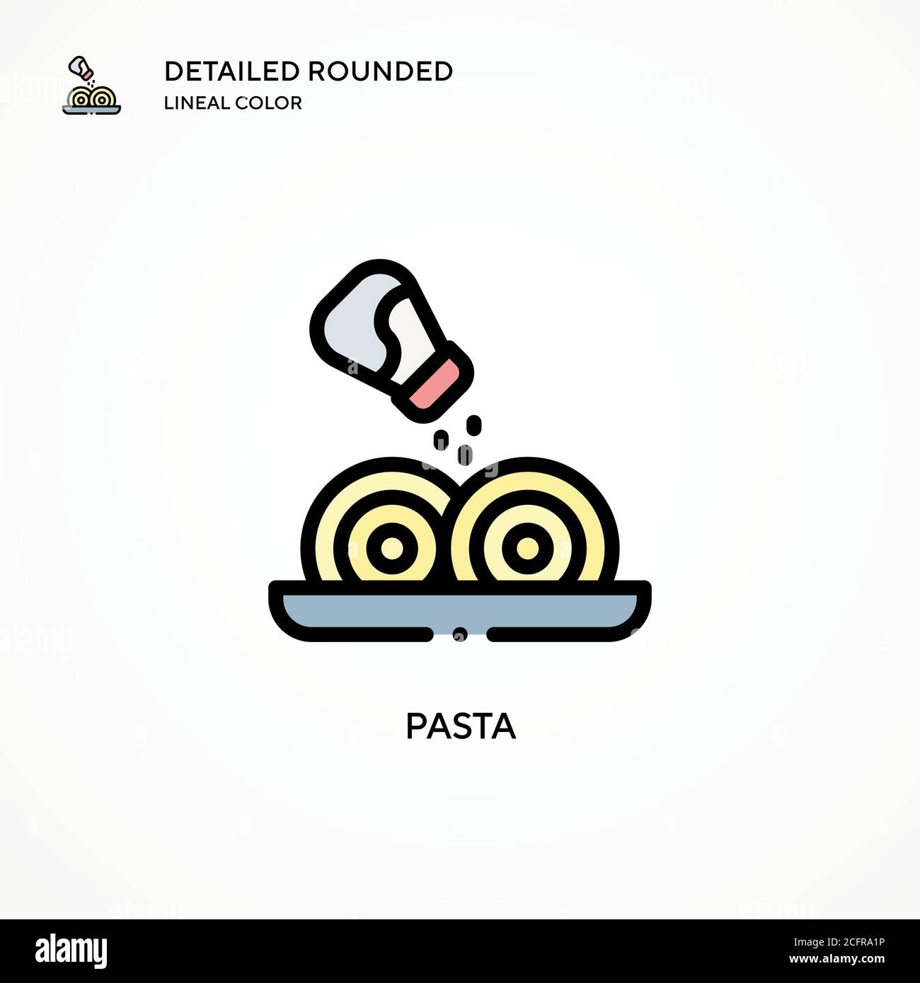 Pasta vector icon. Modern vector illustration concepts. Easy to edit ...