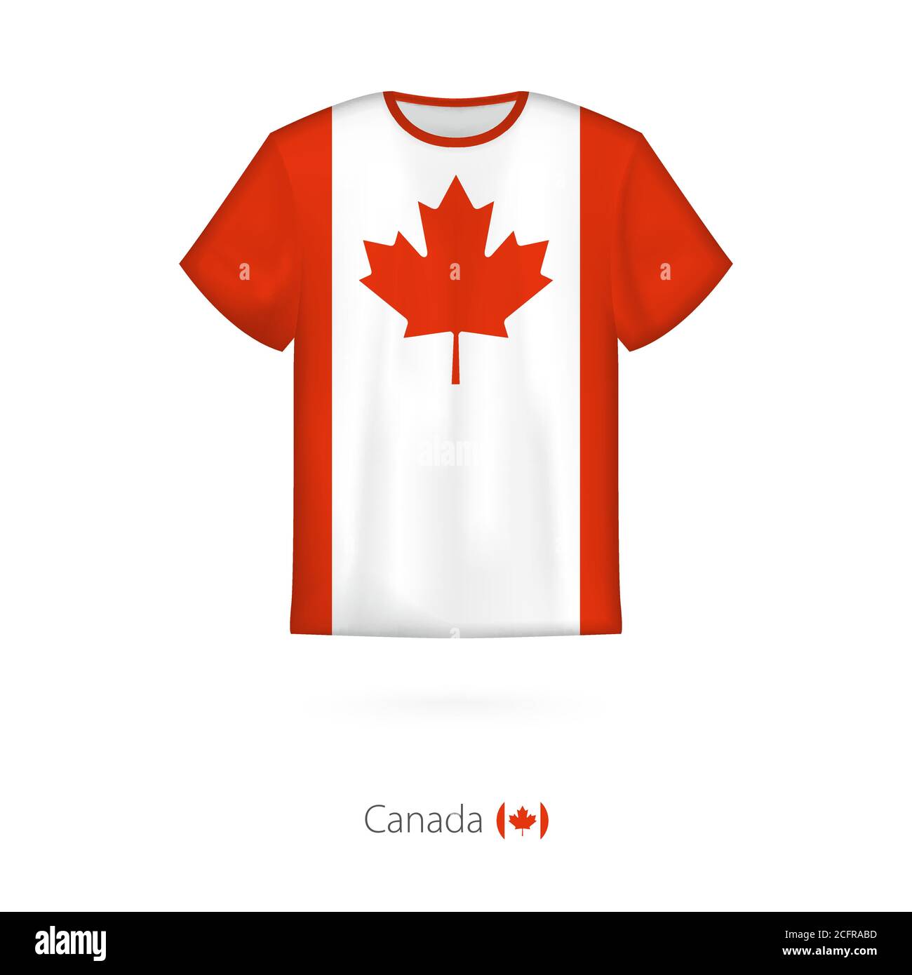 T-shirt design with flag of Canada. T-shirt vector template Stock Vector  Image & Art - Alamy