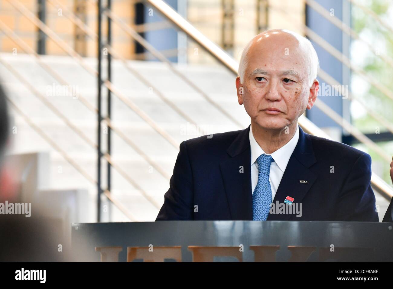 Irigny (central-eastern France): Tetsuo Agata, President and Representative Director at JTEKT Corp. in Lyon Stock Photo
