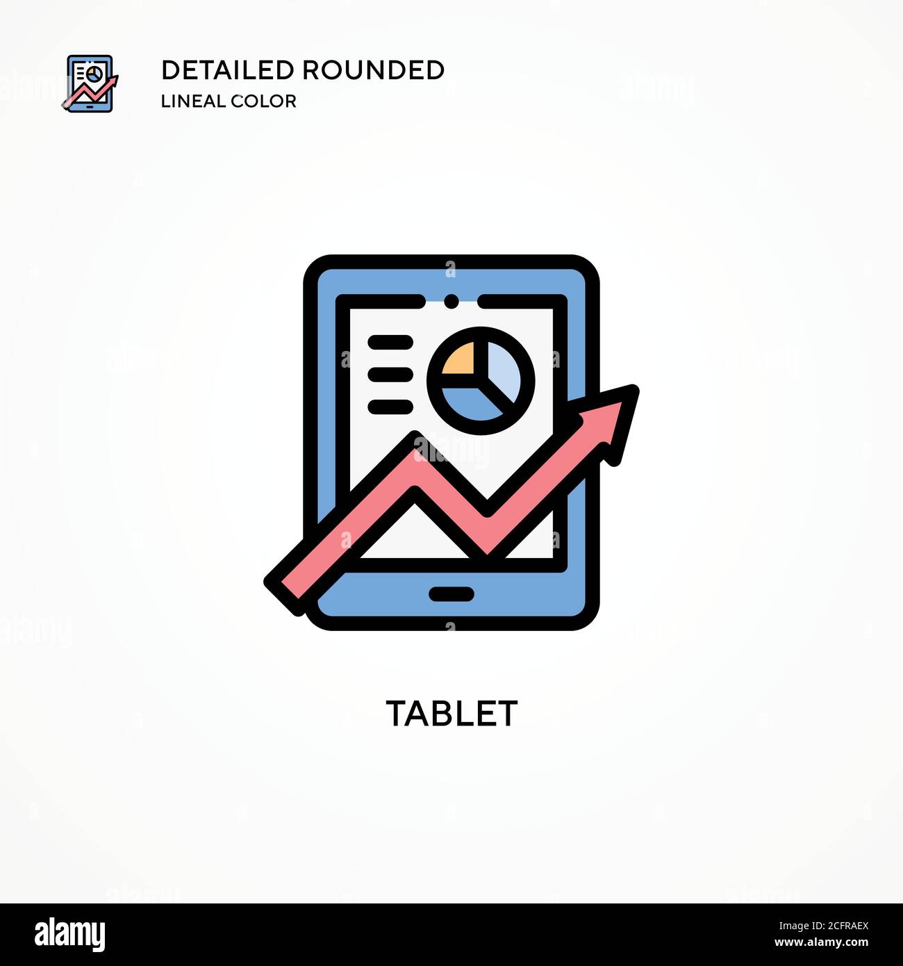 Tablet vector icon. Modern vector illustration concepts. Easy to edit ...