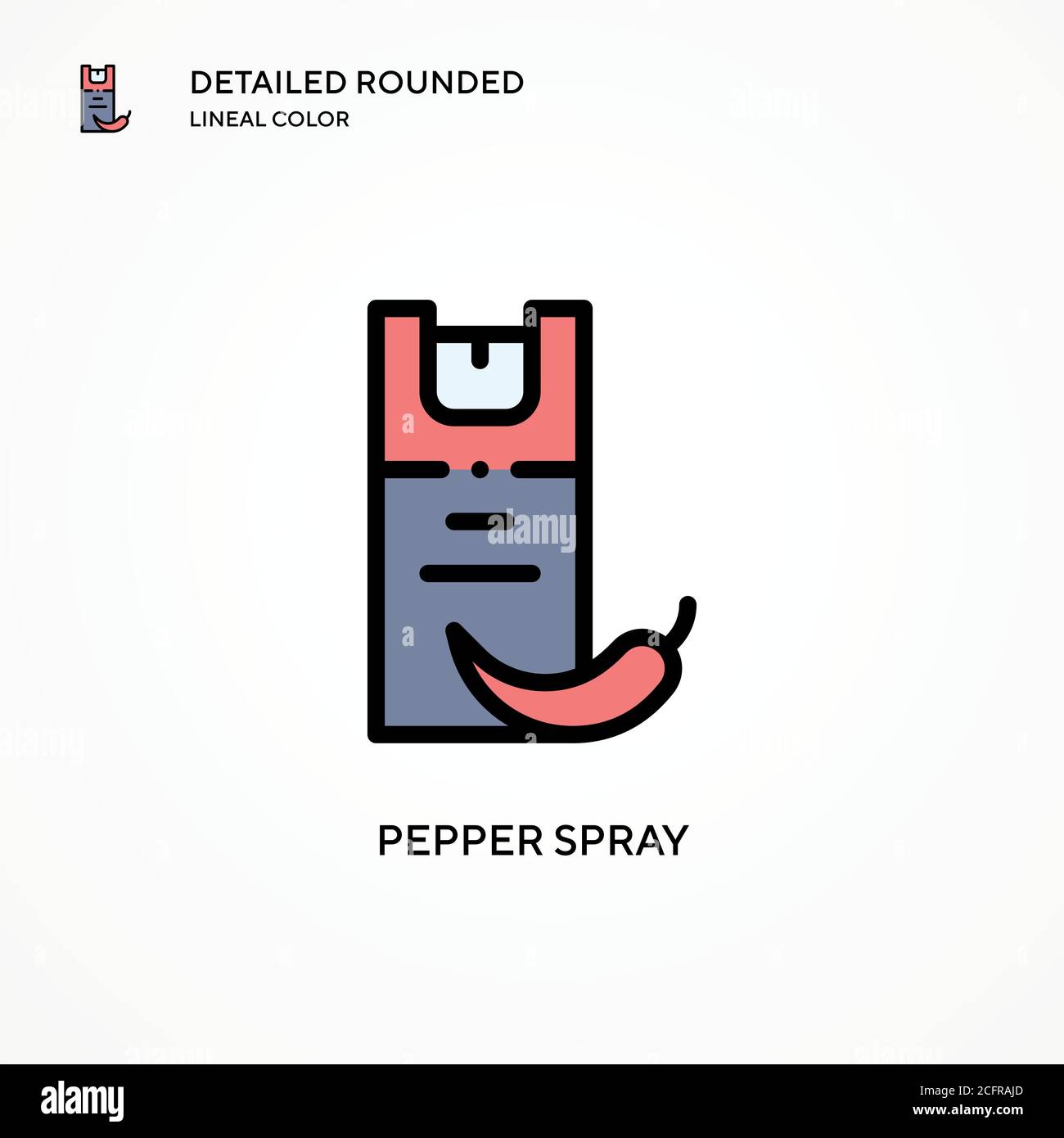 Pepper spray vector icon. Modern vector illustration concepts. Easy to