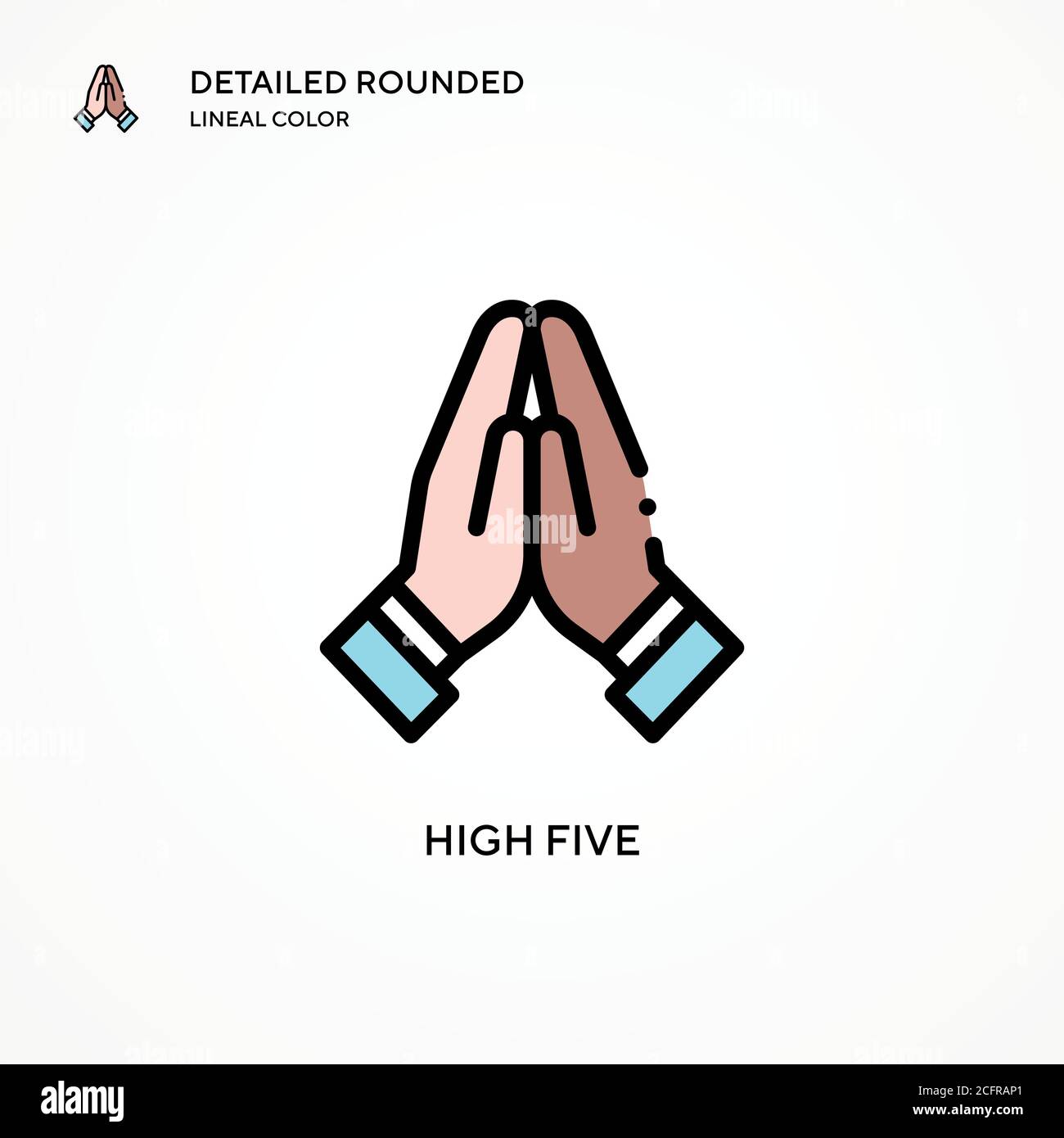 High five vector icon. Modern vector illustration concepts. Easy to ...