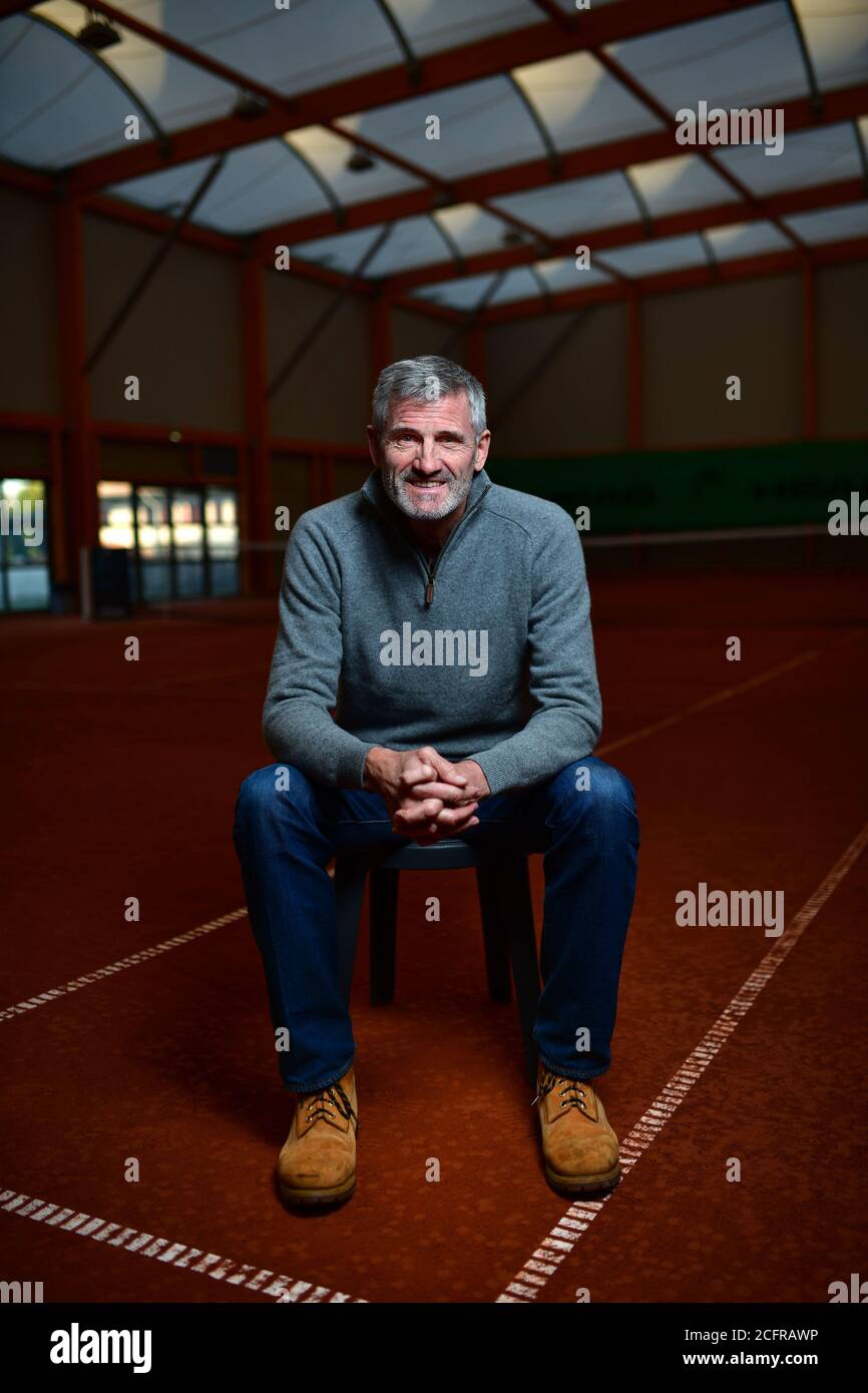 Bron (central eastern France), on 2020/01/20: former professional tennis player Gilles Moretton, 1982 Davis Cup finalist, finalist of the 1982 Davis C Stock Photo
