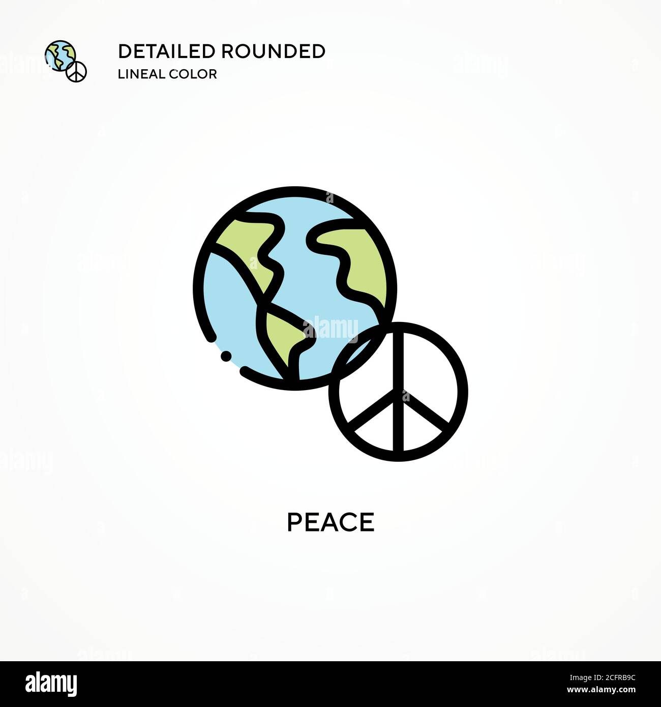 Peace vector icon. Modern vector illustration concepts. Easy to edit ...