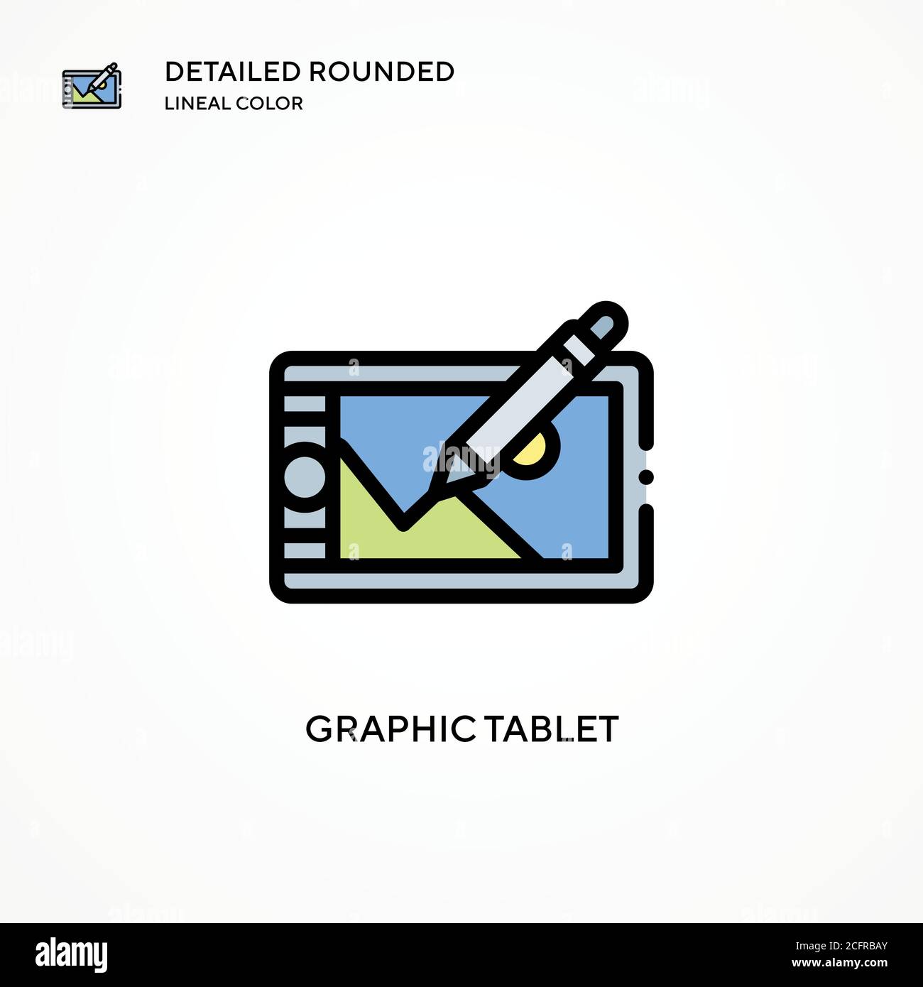 Graphic tablet vector icon. Modern vector illustration concepts. Easy ...