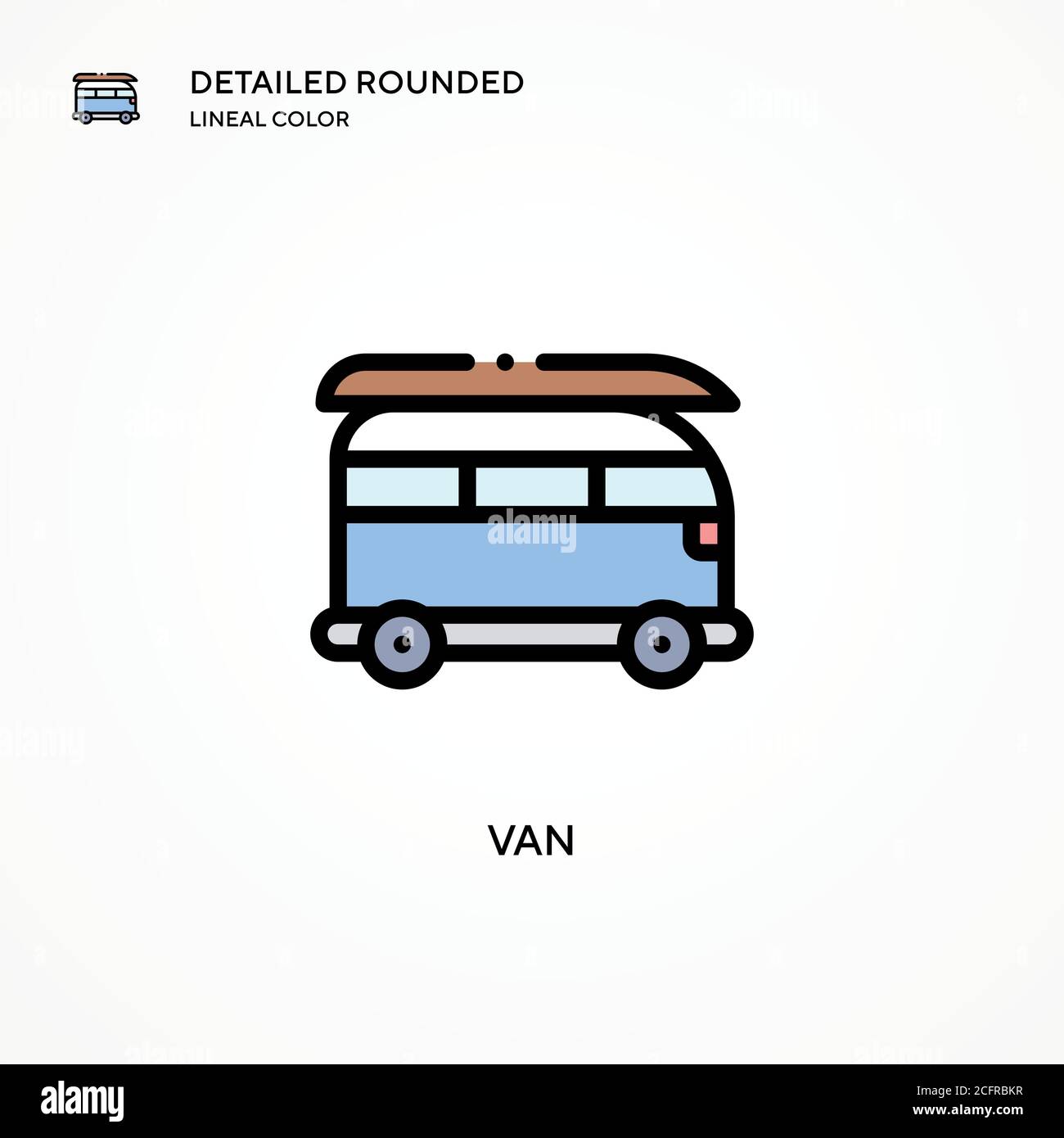 Van vector icon. Modern vector illustration concepts. Easy to edit and ...