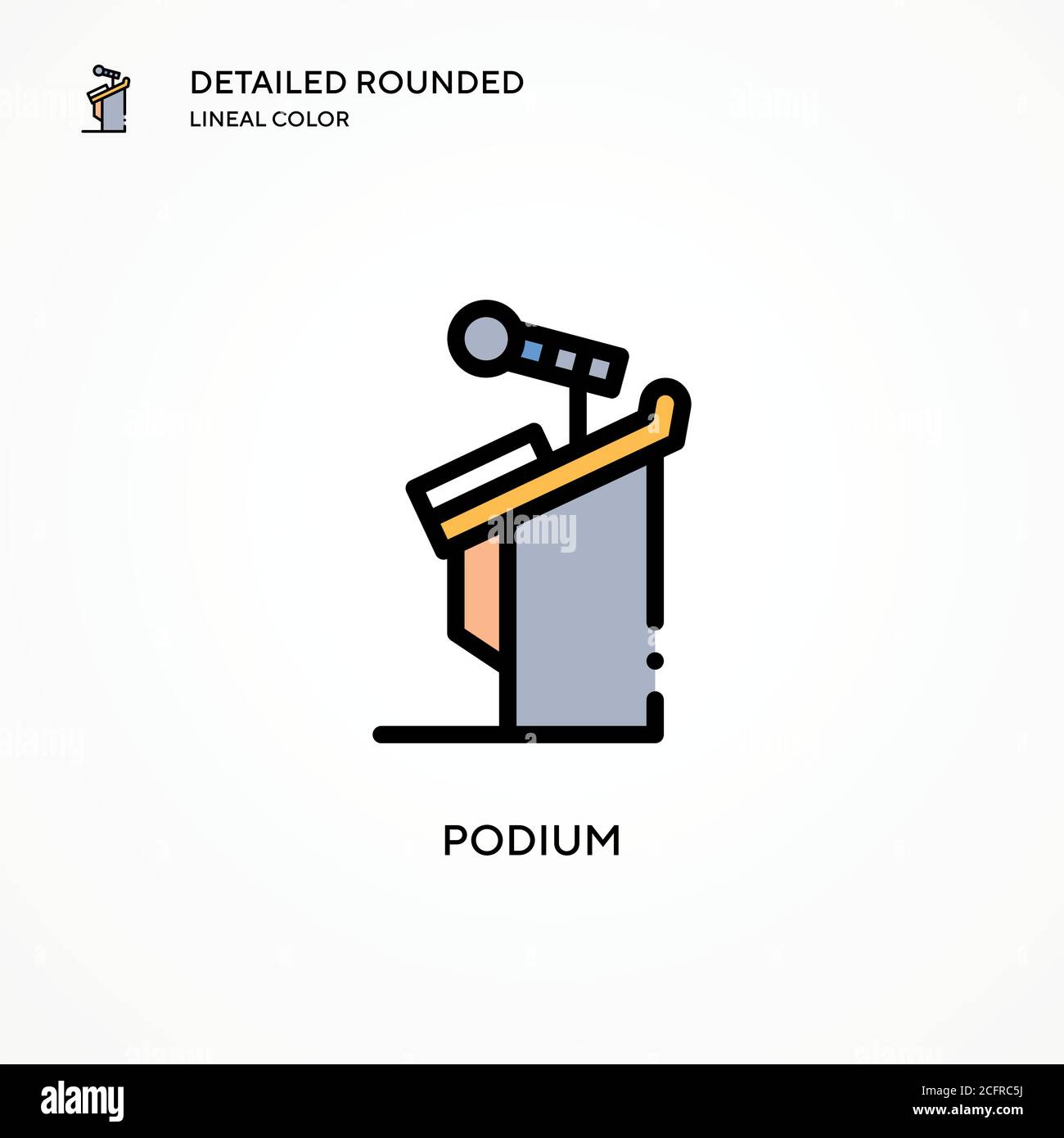 Podium vector icon. Modern vector illustration concepts. Easy to edit ...