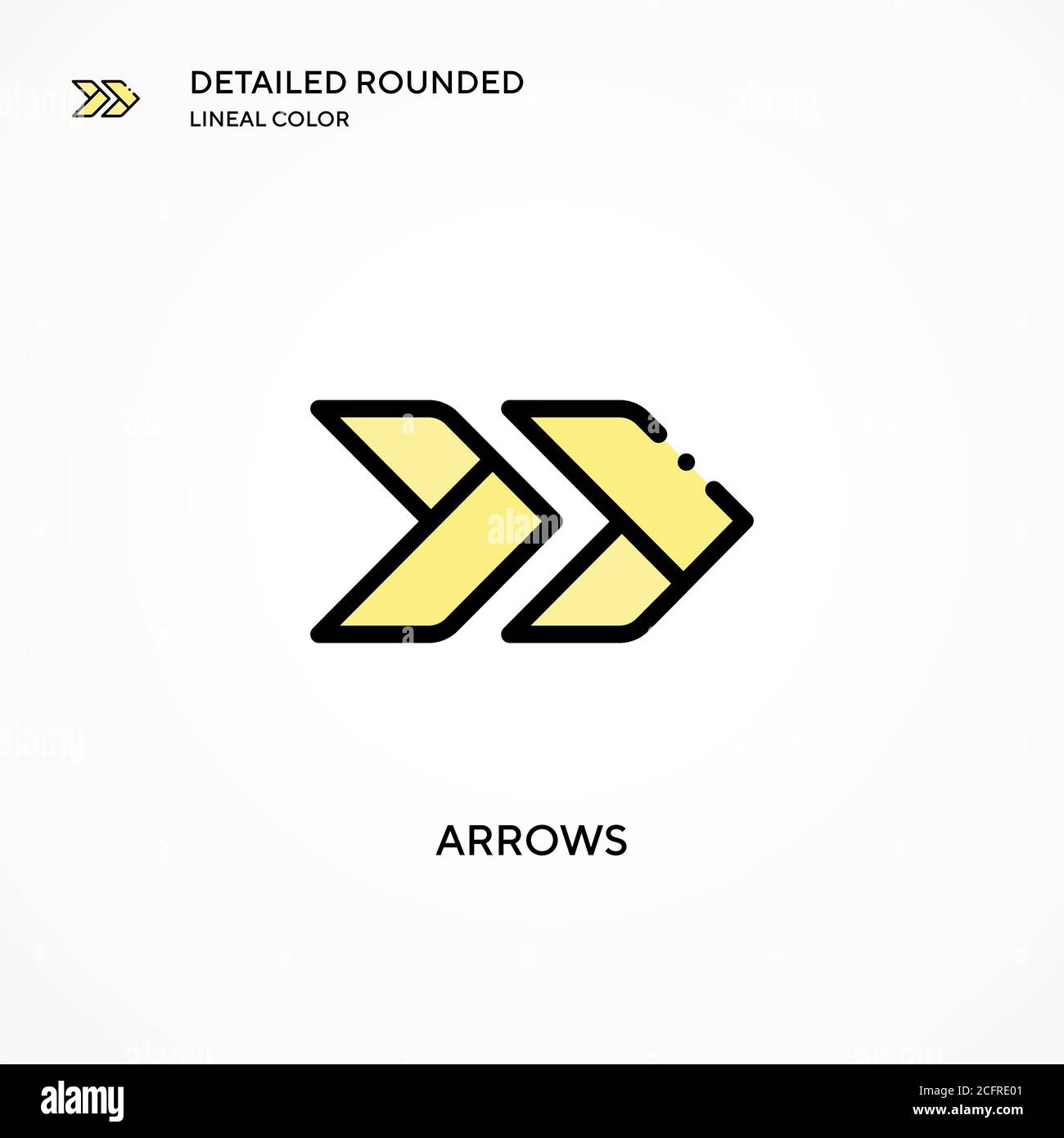 Arrows vector icon. Modern vector illustration concepts. Easy to edit ...