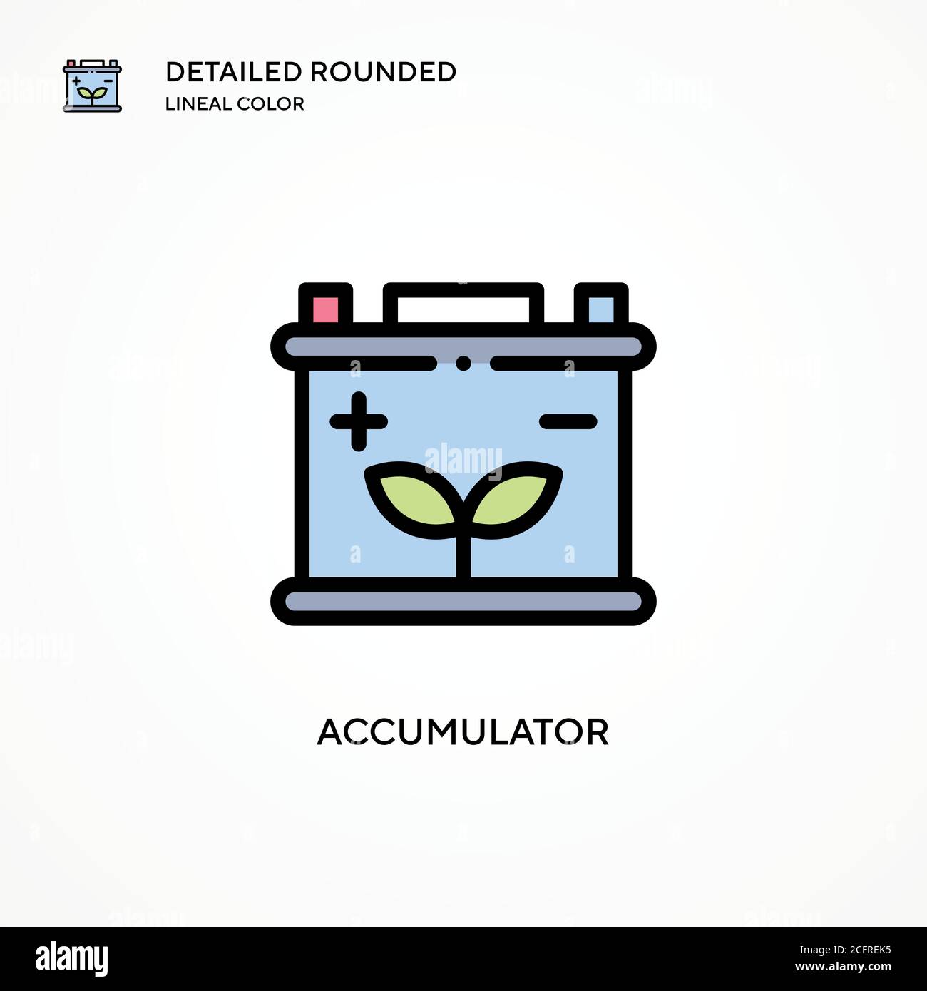 Accumulator vector icon. Modern vector illustration concepts. Easy to ...