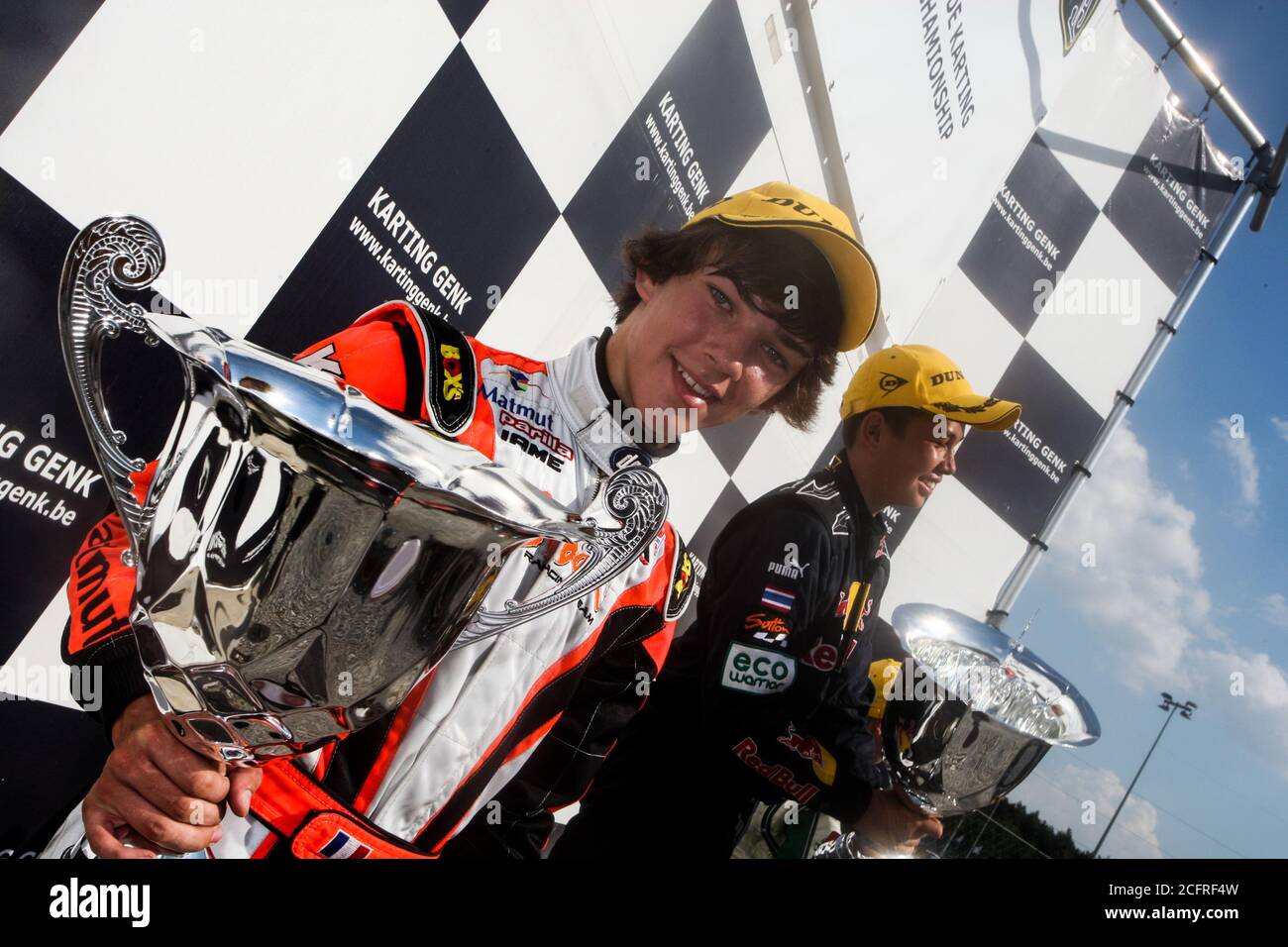 Pierre Gasly (Fia), Sodi Parilla, podium with Alexander Albon (Gbr