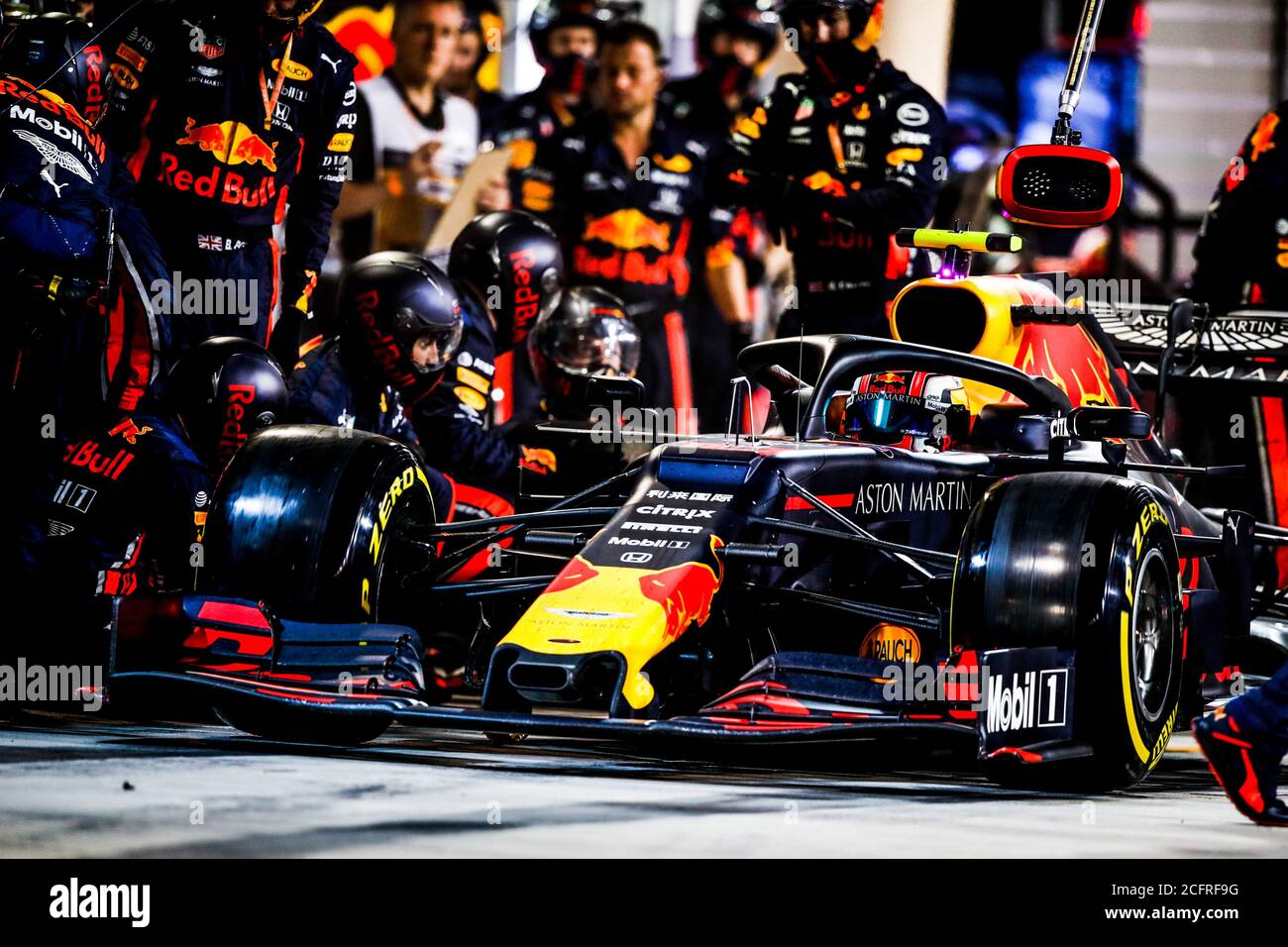 Gasly Pierre Fra Aston Martin Red Bull Racing Honda Rb15 Action Pitstop During 19 Formula 1 Fia World Championship Bahrain Grand Prix At Sakhir From March 29 To 31 Photo Florent