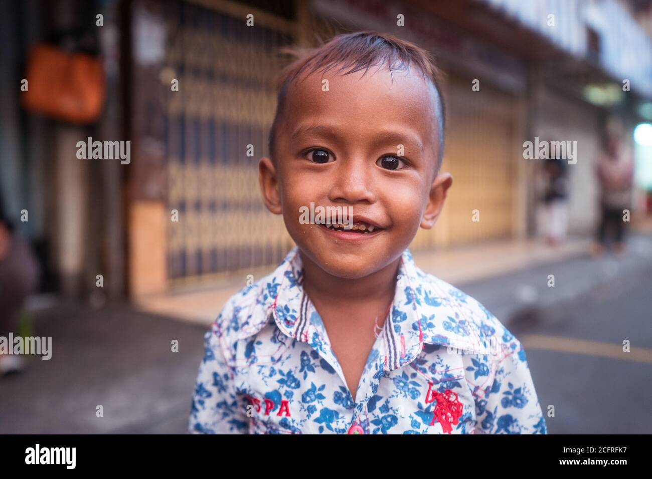 Kota Kinabalu Malaysia January 13 2019 Portrait Of Young Handsome Boy Smiling In A Street Of Sabah Stock Photo Alamy