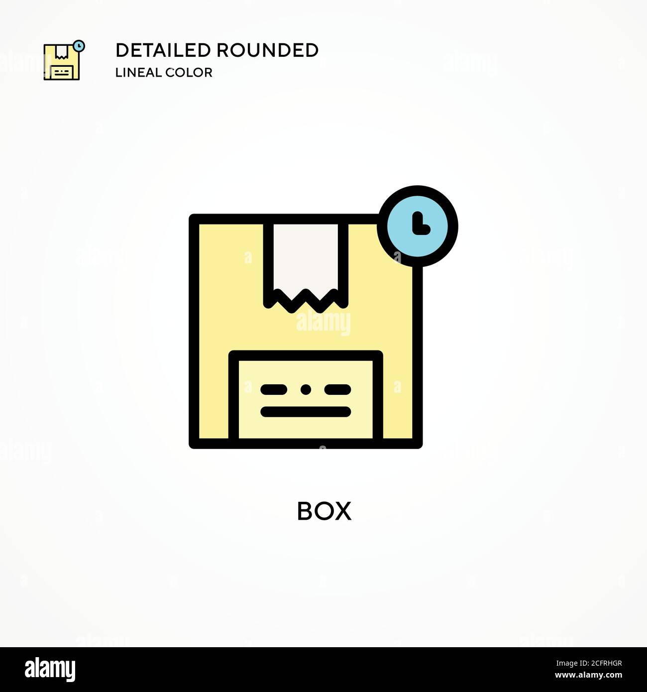 Box vector icon. Modern vector illustration concepts. Easy to edit and ...