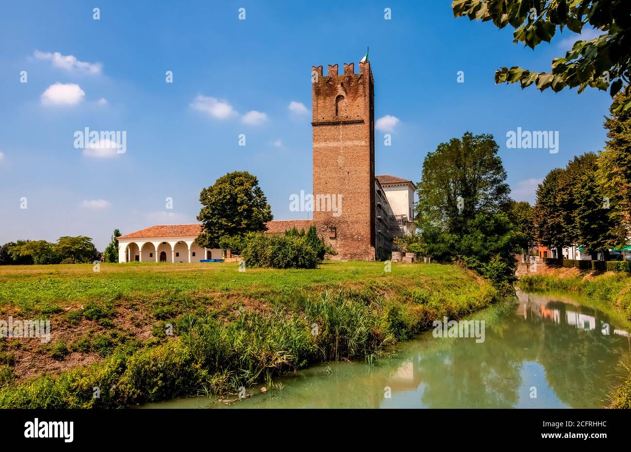 Italy Polesine Arquà Polesine The Estense astle Stock Photo