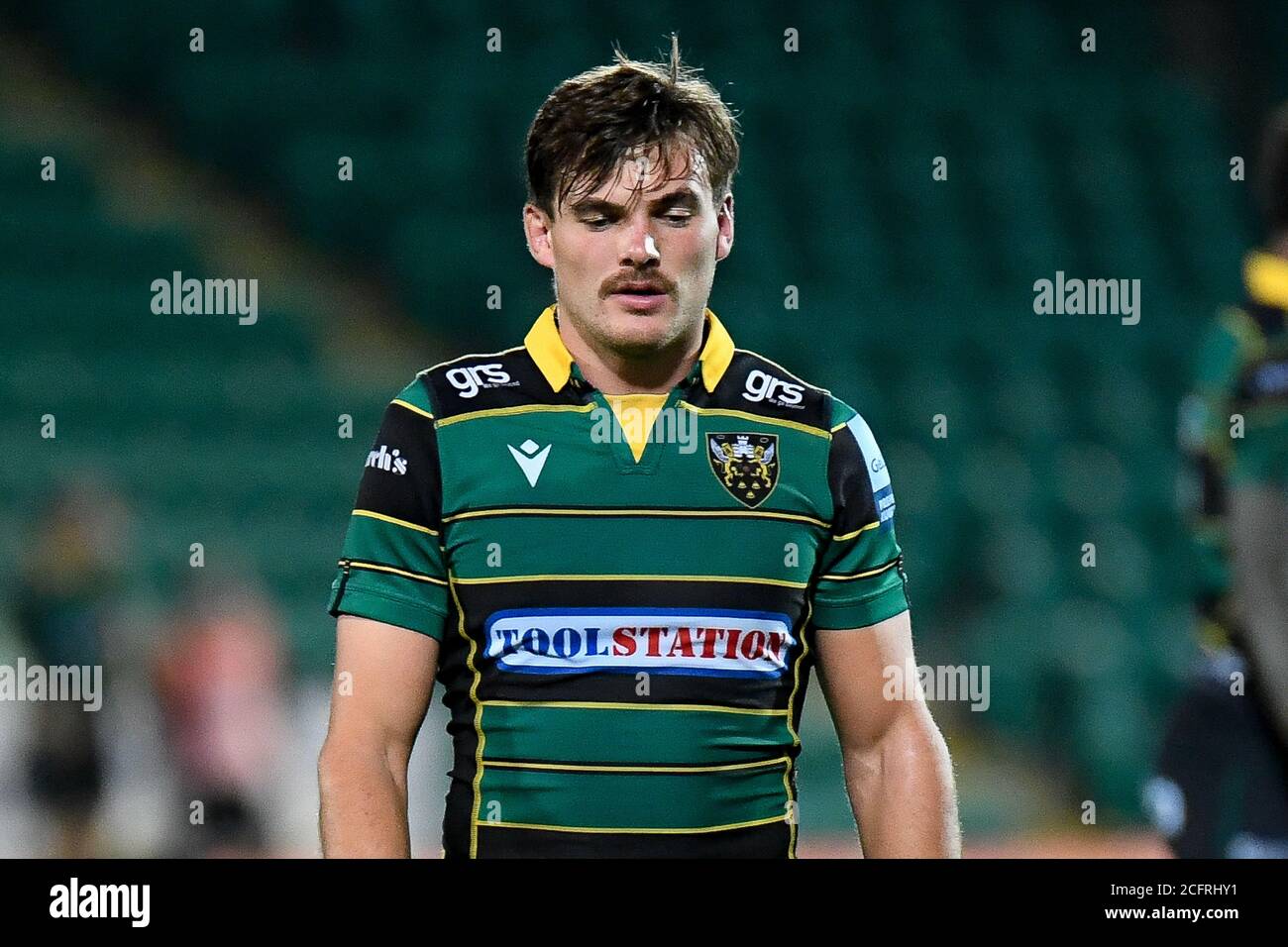 Northampton Saints fullback George Furbank during the English championship, Gallagher Premiership Rugby Union match between Northampton Saints and Exe Stock Photo