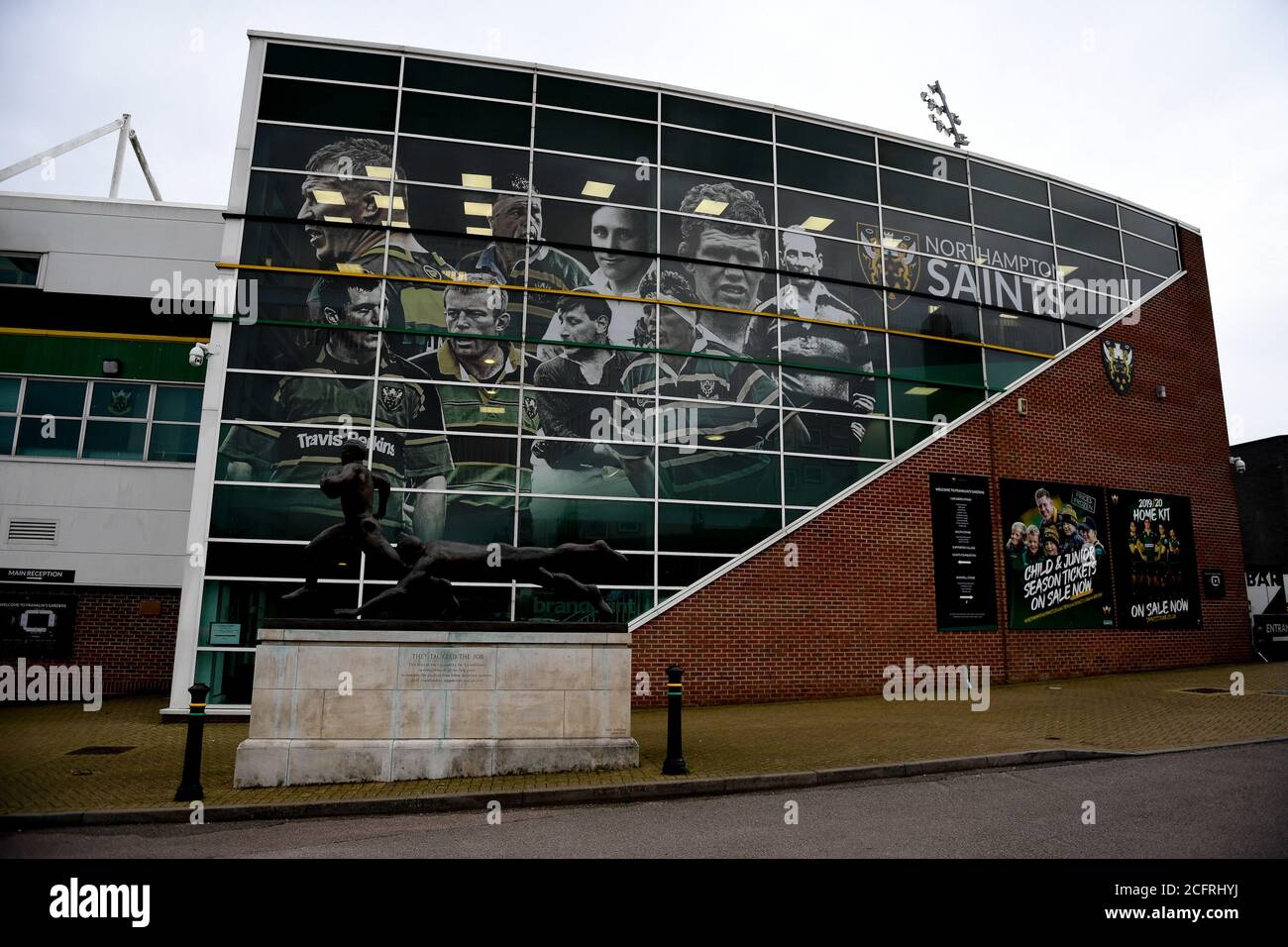 Making his 100th appearance for northampton saints hi-res stock