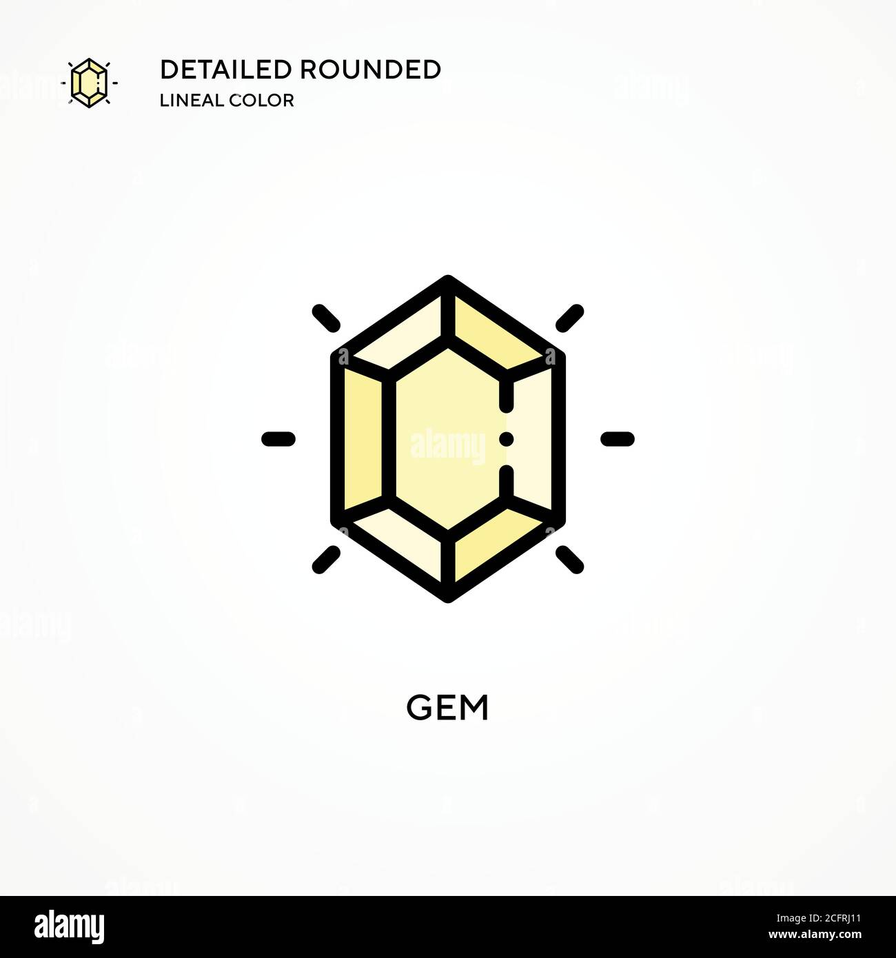 Gem vector icon. Modern vector illustration concepts. Easy to edit and ...