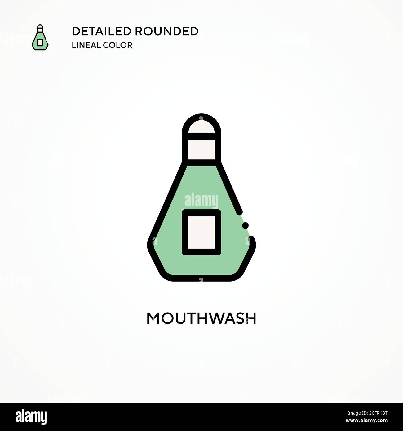 Mouthwash vector icon. Modern vector illustration concepts. Easy to