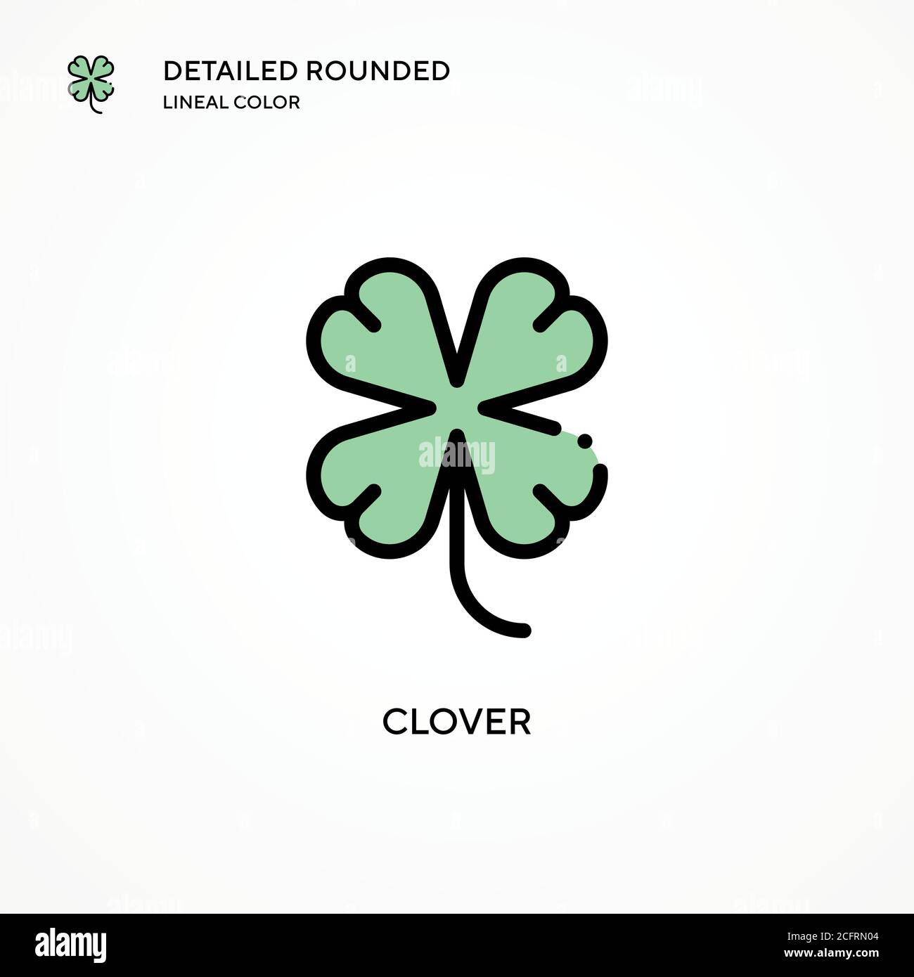 Clover vector icon. Modern vector illustration concepts. Easy to edit ...