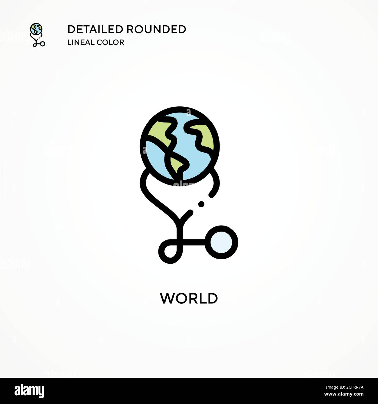 World vector icon. Modern vector illustration concepts. Easy to edit ...