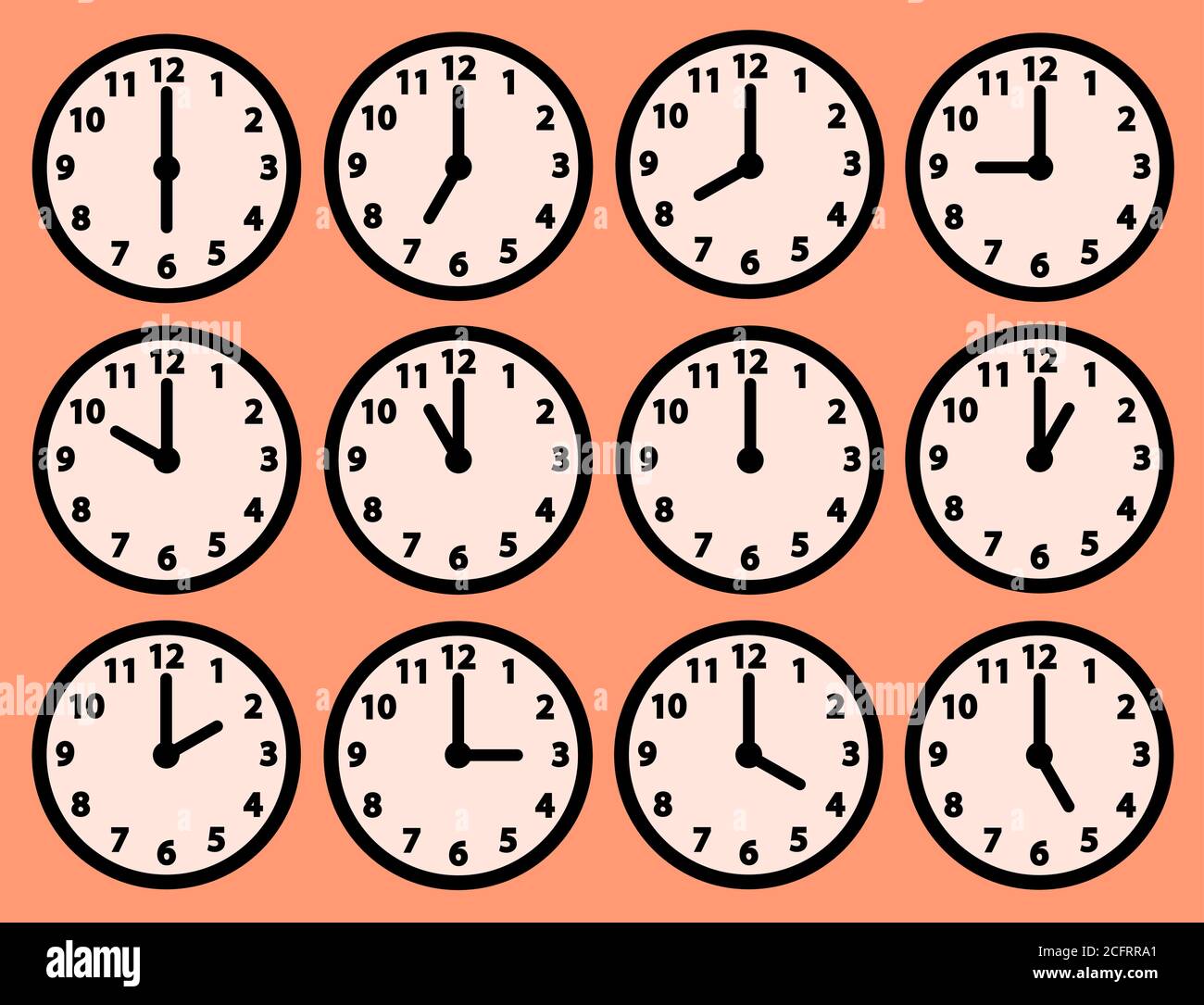 Timezone clock Stock Vector Images Alamy