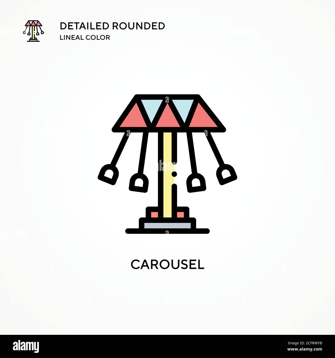 Carousel vector icon. Modern vector illustration concepts. Easy to edit ...