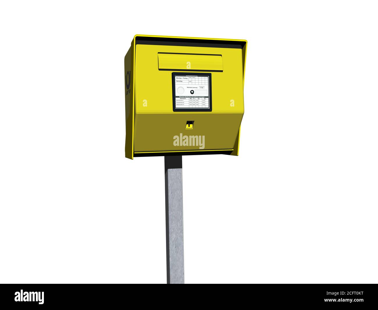 Yellow Post case Stock Photo Alamy