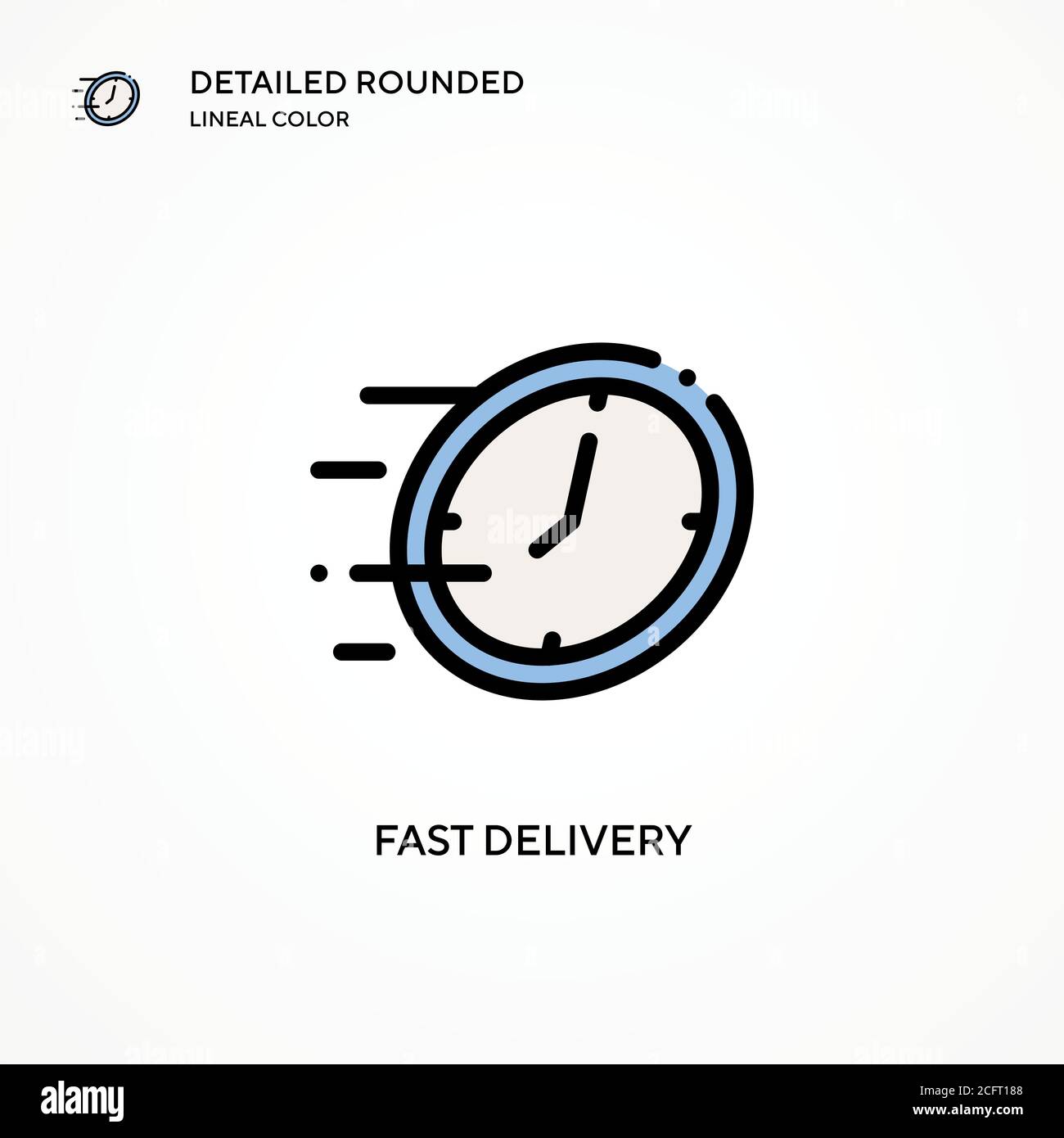 Fast delivery vector icon. Modern vector illustration concepts. Easy to ...