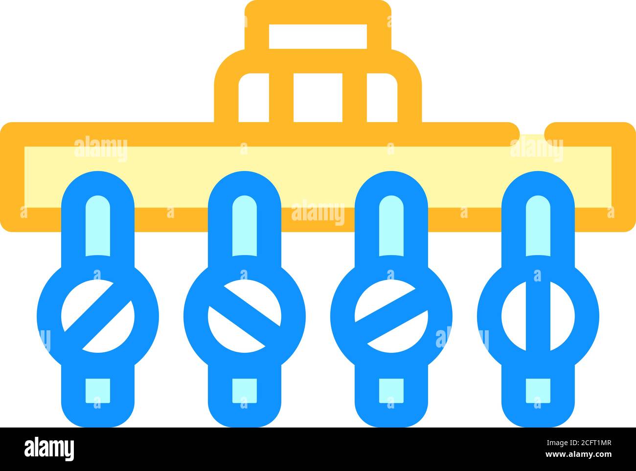 irrigation pipeline system color icon vector illustration Stock Vector ...