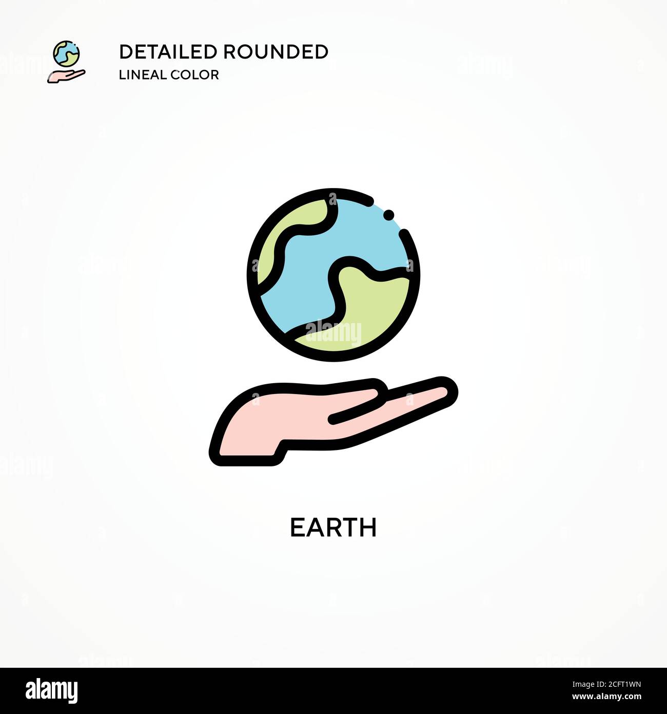 Earth vector icon. Modern vector illustration concepts. Easy to edit ...