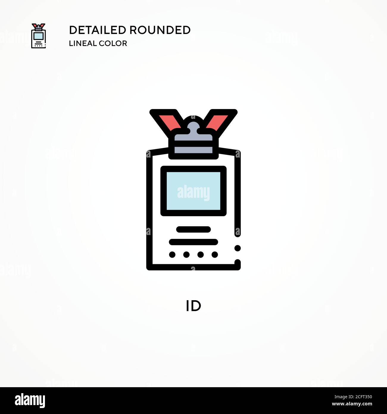 ID vector icon. Modern vector illustration concepts. Easy to edit and ...