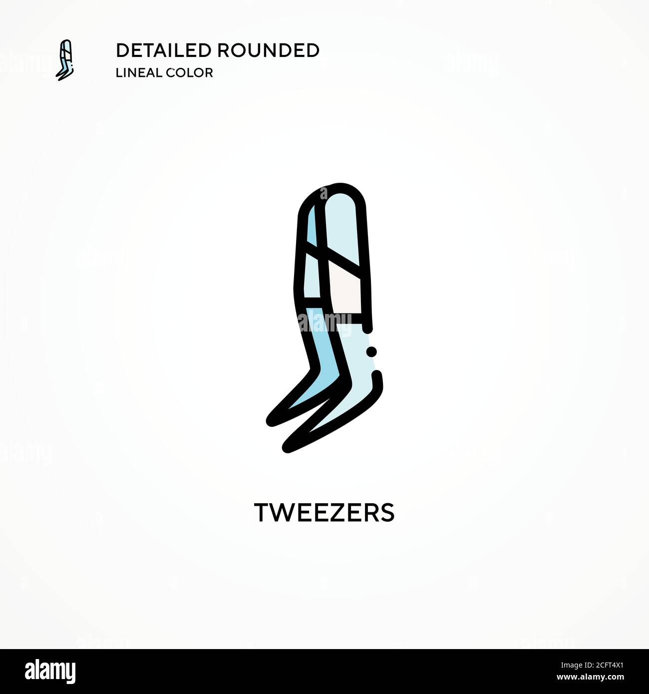 Tweezers vector icon. Modern vector illustration concepts. Easy to edit ...