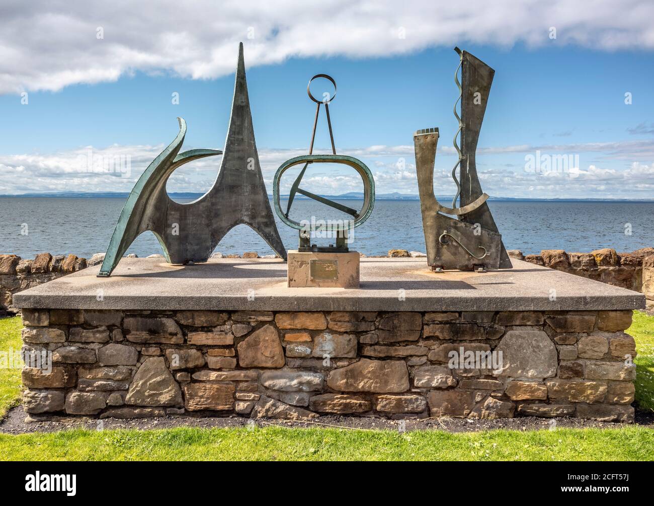 Sculpture by Leslie Frank Chorley, Prestonpans, East Lothian, Scotland, UK. Stock Photo