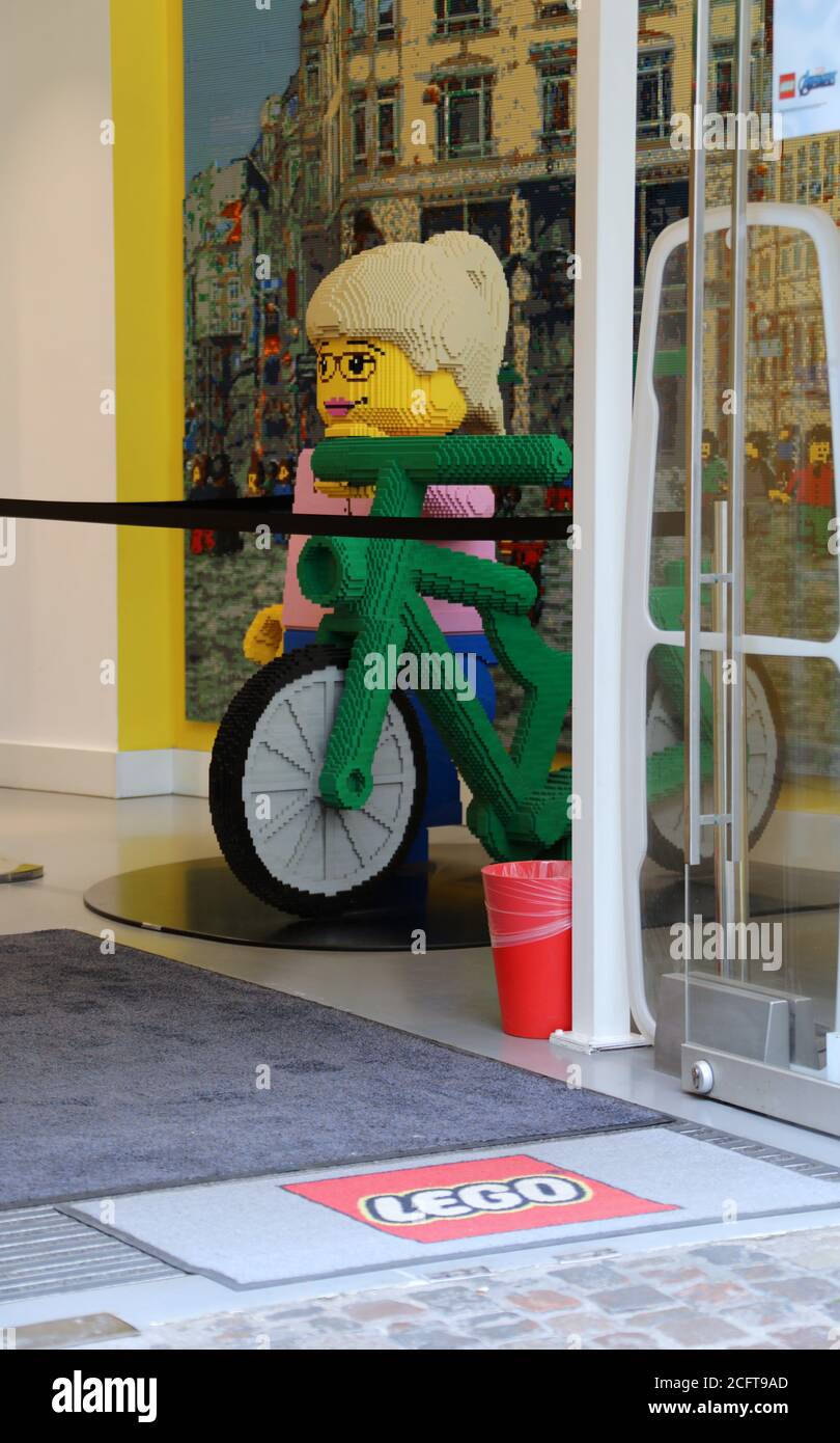 LEGO store at Stroget in Copenhagen Stock Photo