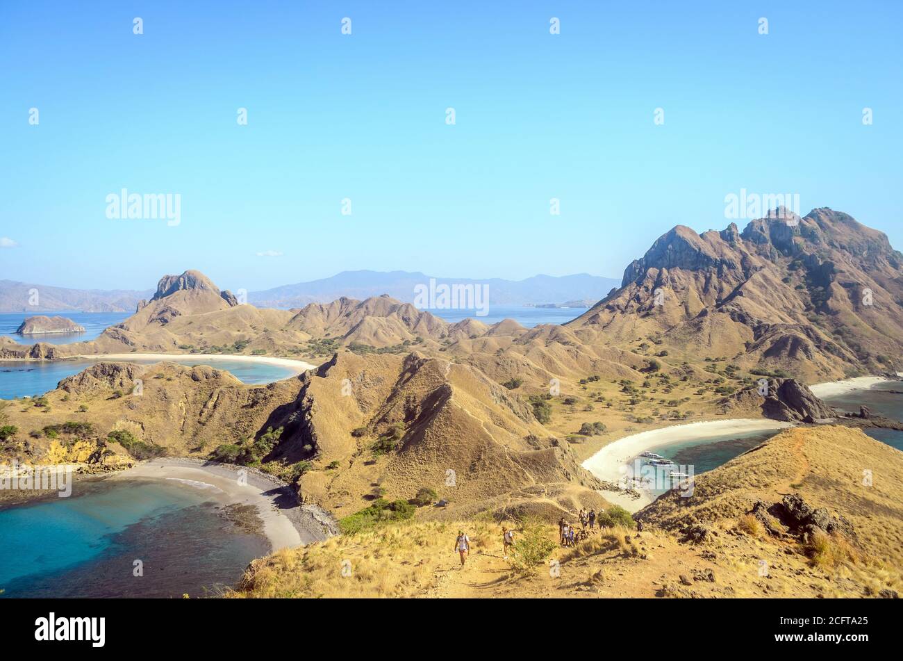 View of Padar Island in Komodo National Park, East Nusa Tenggara, Indonesia Stock Photo