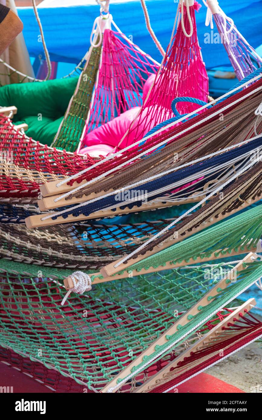 Rope hammocks hi-res stock photography and images - Alamy