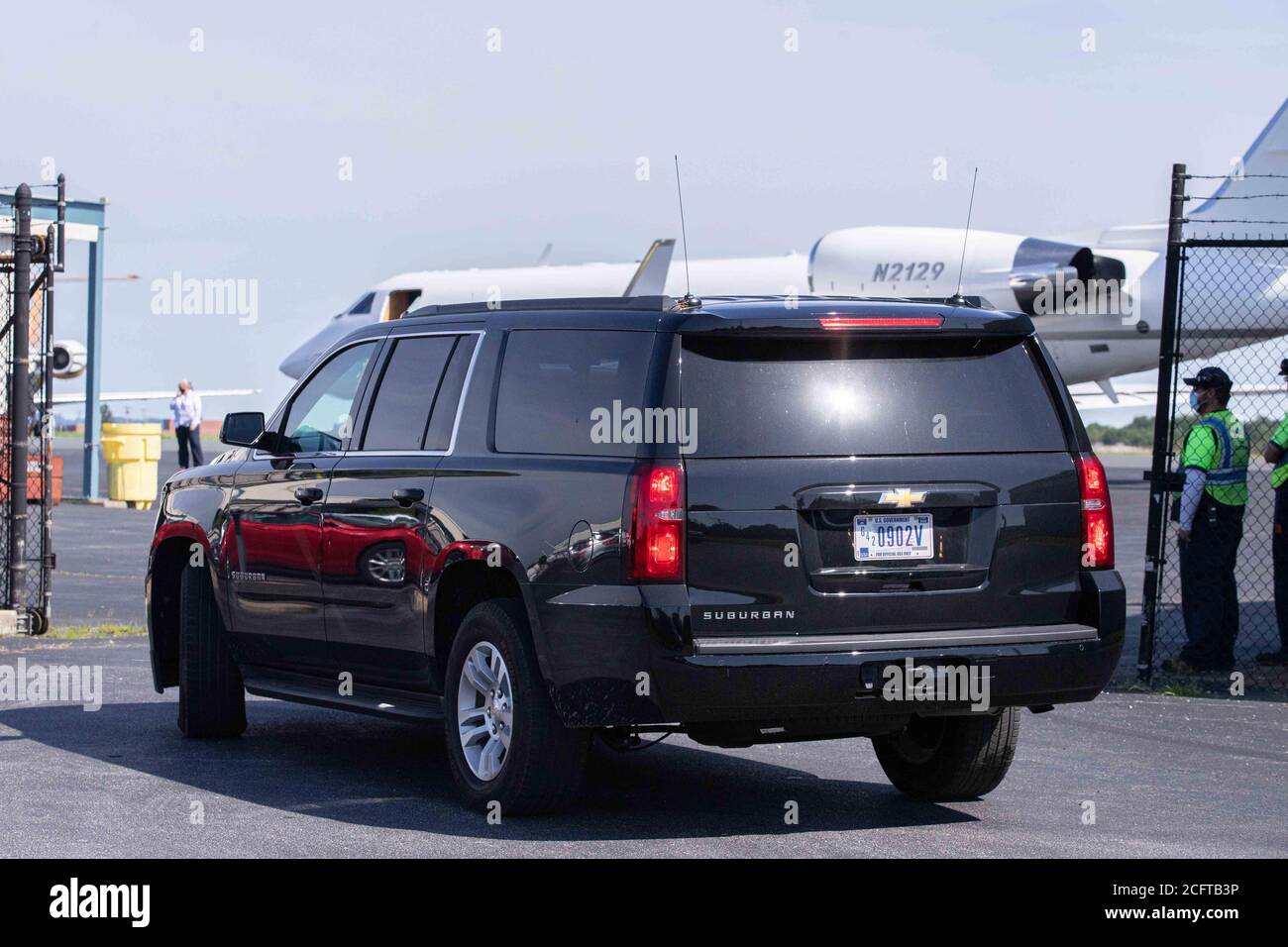 Wilmington De Usa 7th Sep 2020 Presidential Candidate Joe Biden Motorcade Arrives The Gate Of Atlantic Aviation A Flight On Labor Day At I Atlantic Aviation Monday Sept 07 2020 In New Castle