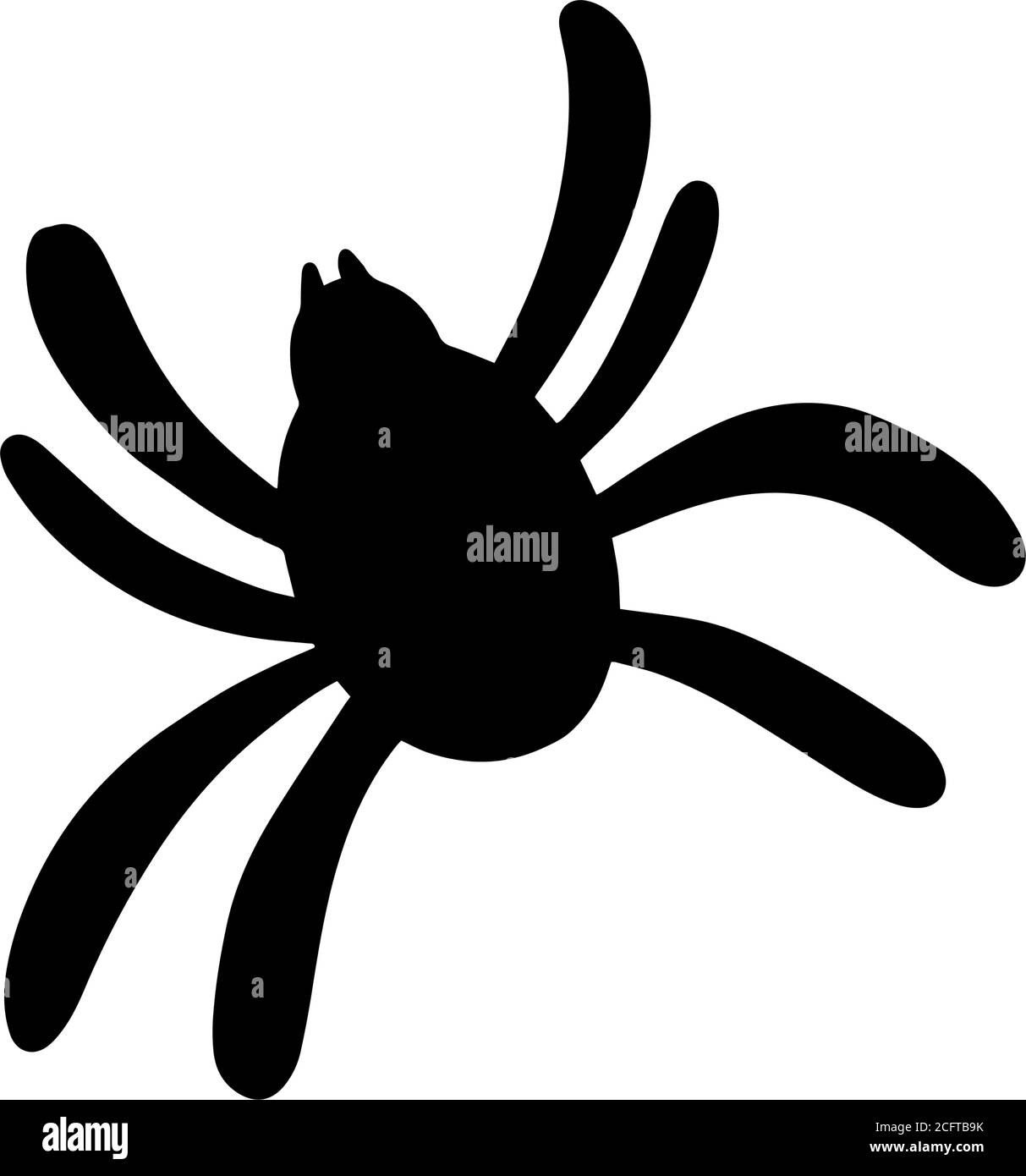 Silhouette of a spider. element for Halloween Stock Vector Image & Art