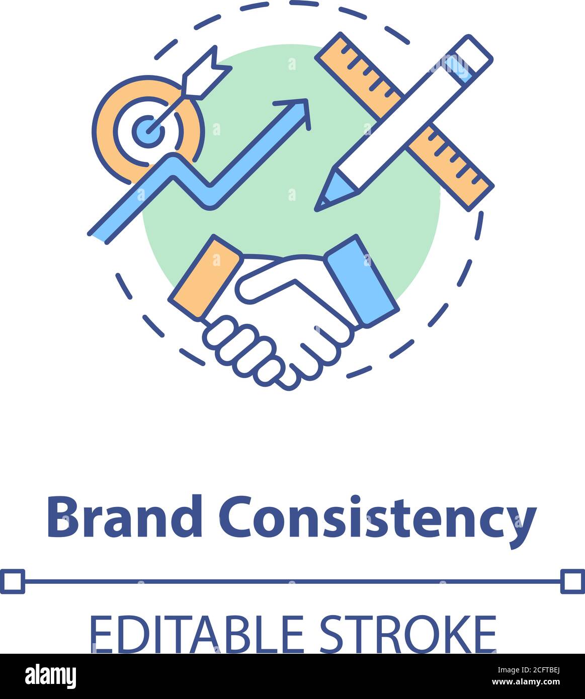 Brand consistency concept icon Stock Vector Image & Art Alamy