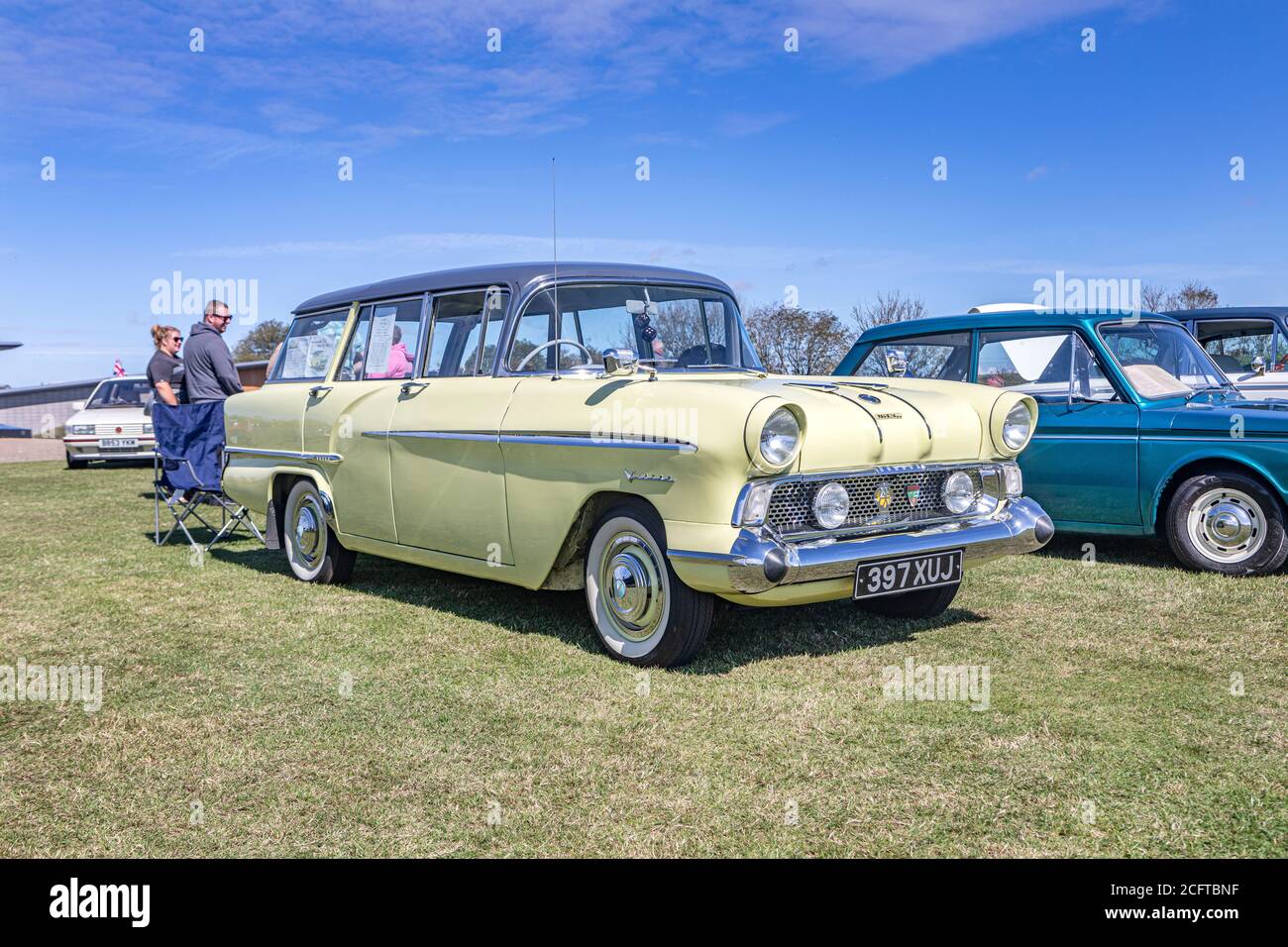 A classic Vauxhall Victor estate car at a car show. Stock Photo