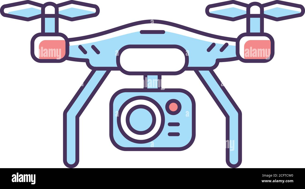 Drone camera RGB color icon Stock Vector Image & Art - Alamy