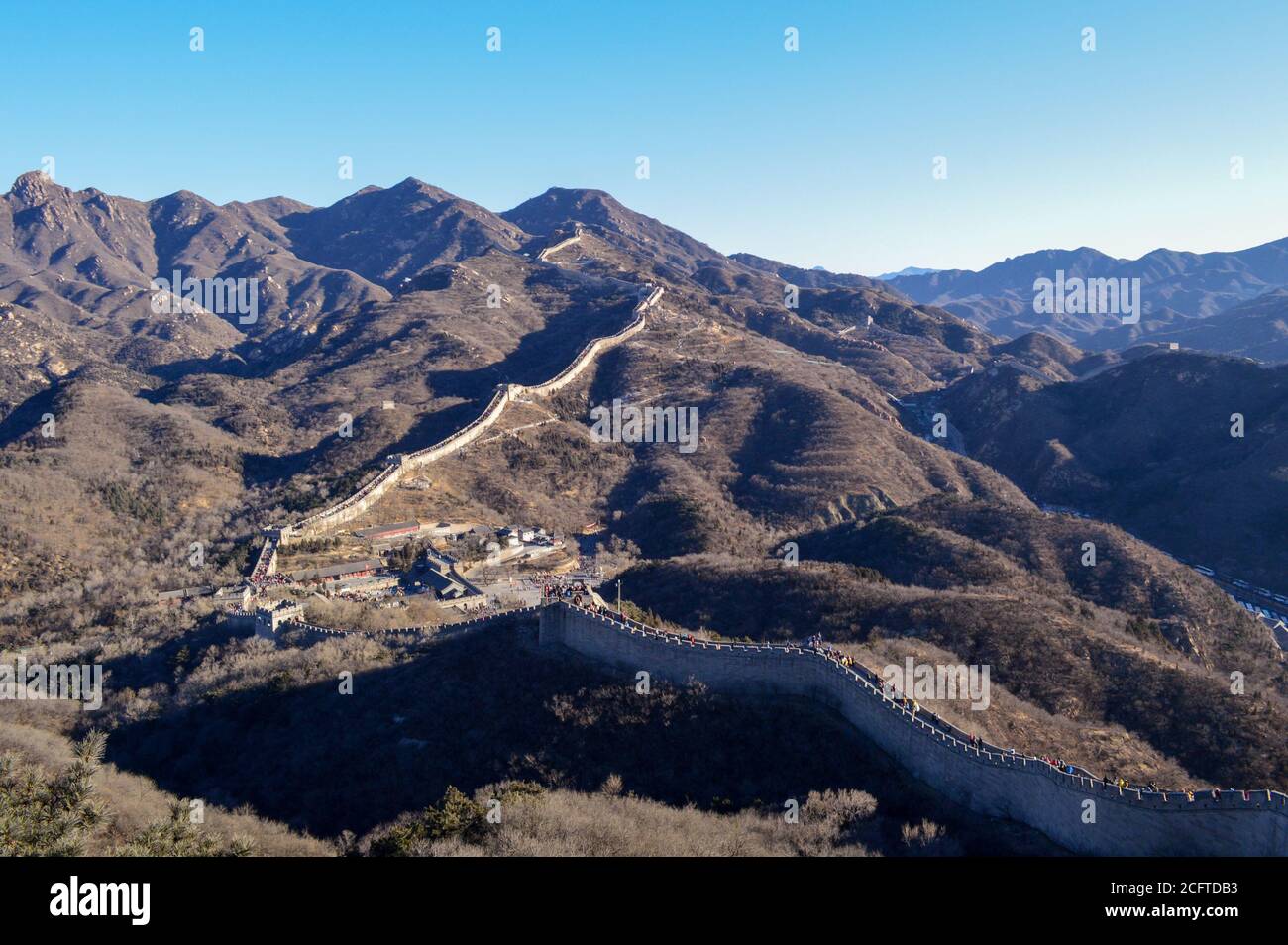 Badaling section of the Great Wall of China, about 70 kilometers north
