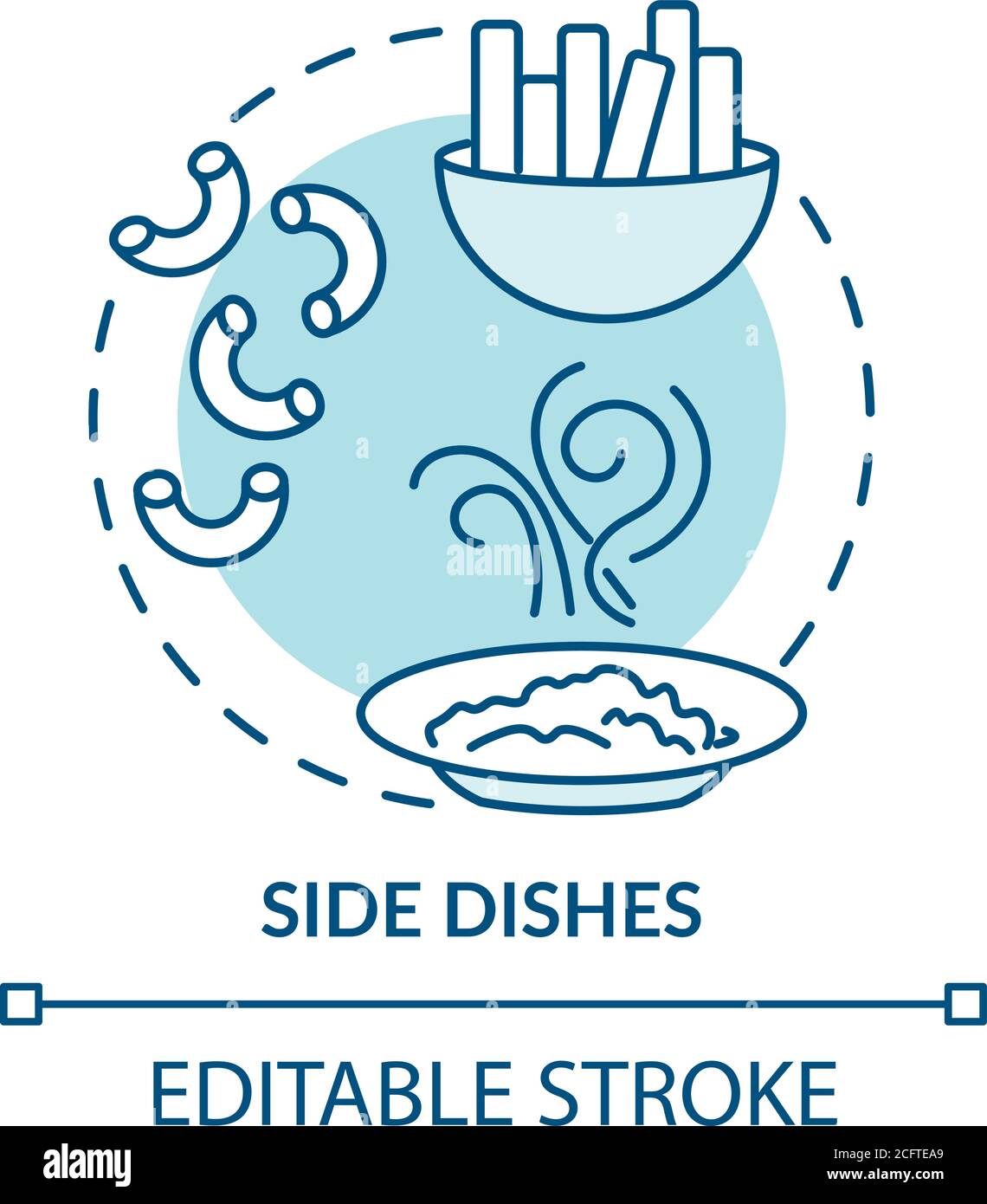 Side dishes concept icon Stock Vector Image & Art Alamy