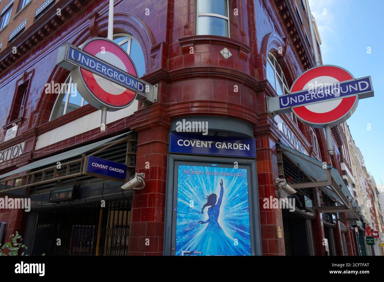 Covent Garden, Underground Entrance, London, England, UK. Stock Photo